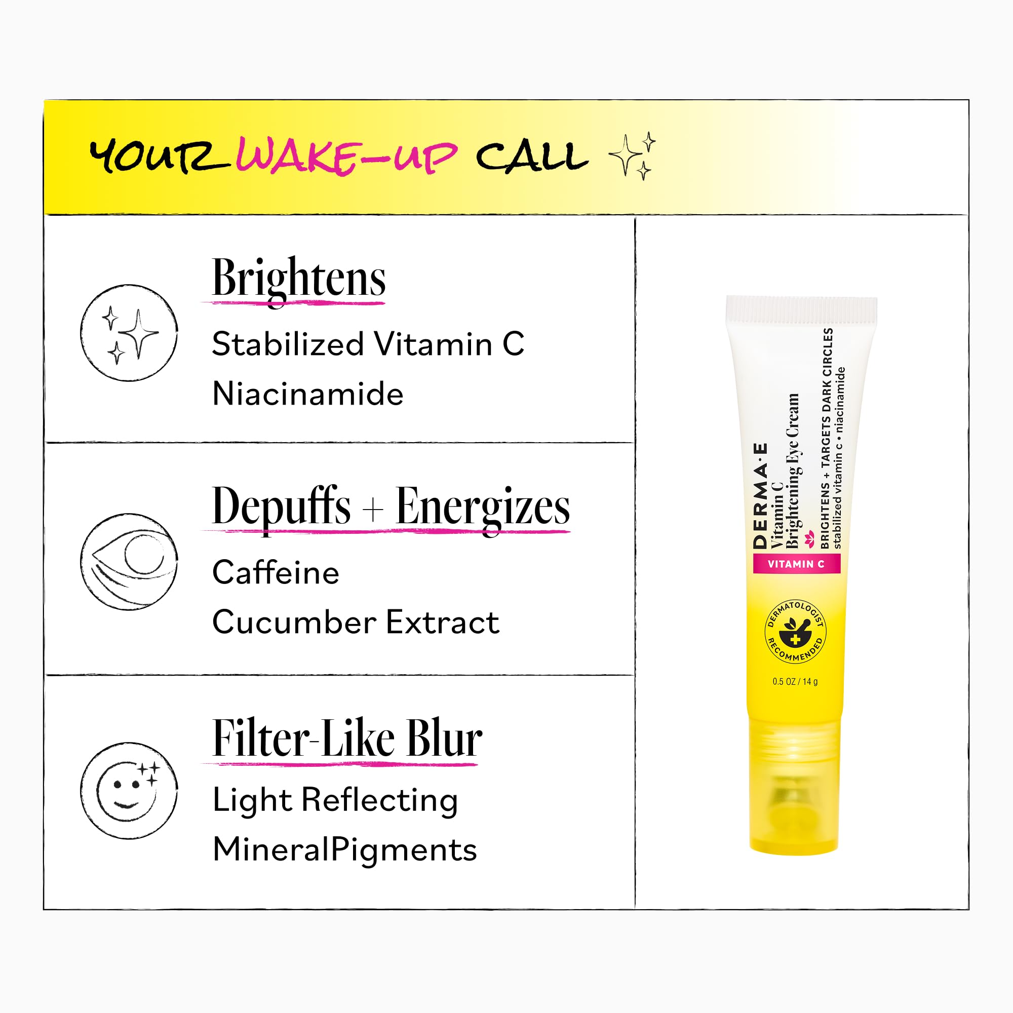 Derma E Vitamin C Brightening Eye Cream for Dark Circles 0 5 - Derma E Official Imagery - 6
