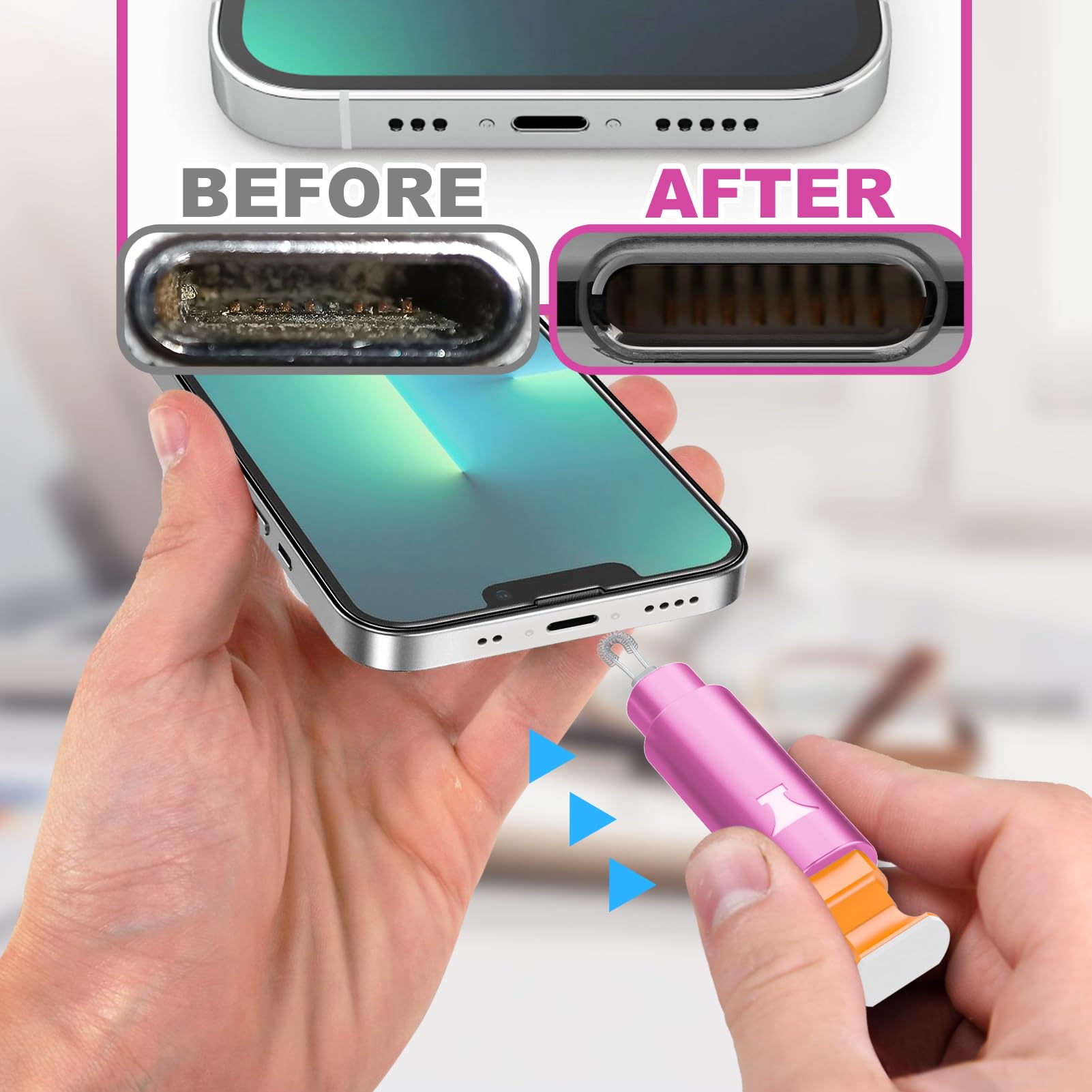 Ordilend iPhone Cleaning Kit for Charging Port, Cleaner Kit for AirPod Phone, Pi - Ordilend Official Product View 4