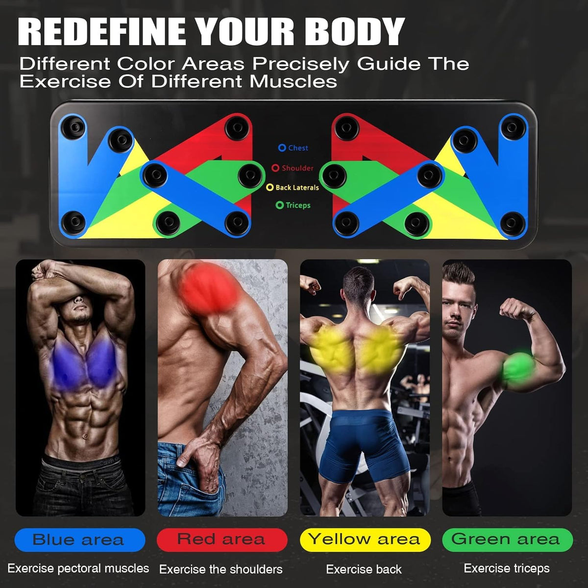 Power Pack 9 in 1 Push Up Board Multi Functional Home - thera hike Official Imagery - 4