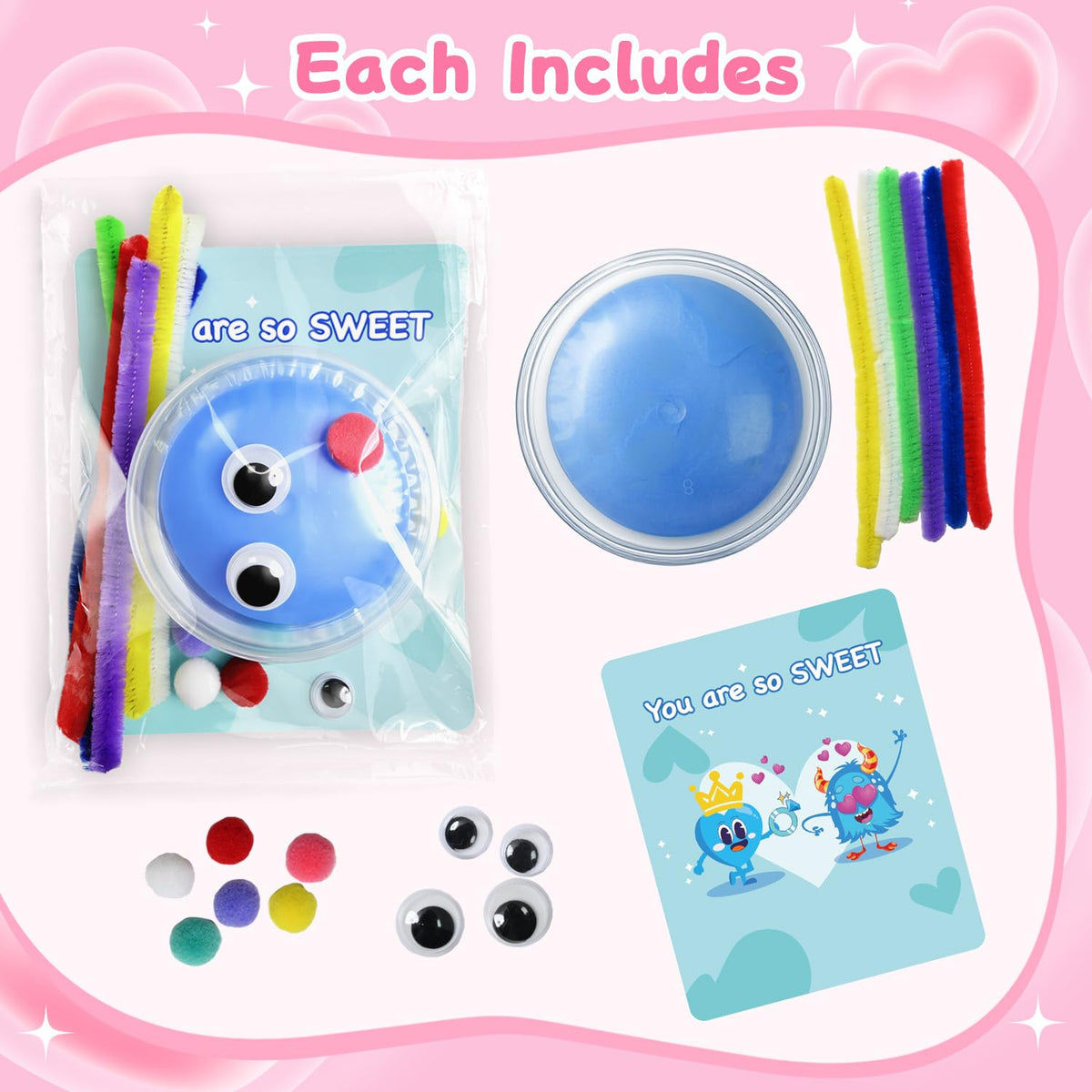 NAXYAN 24 Packs DIY Air Dry Clay Kits Party Favors for Kids - NAXYAN Official Imagery - 7