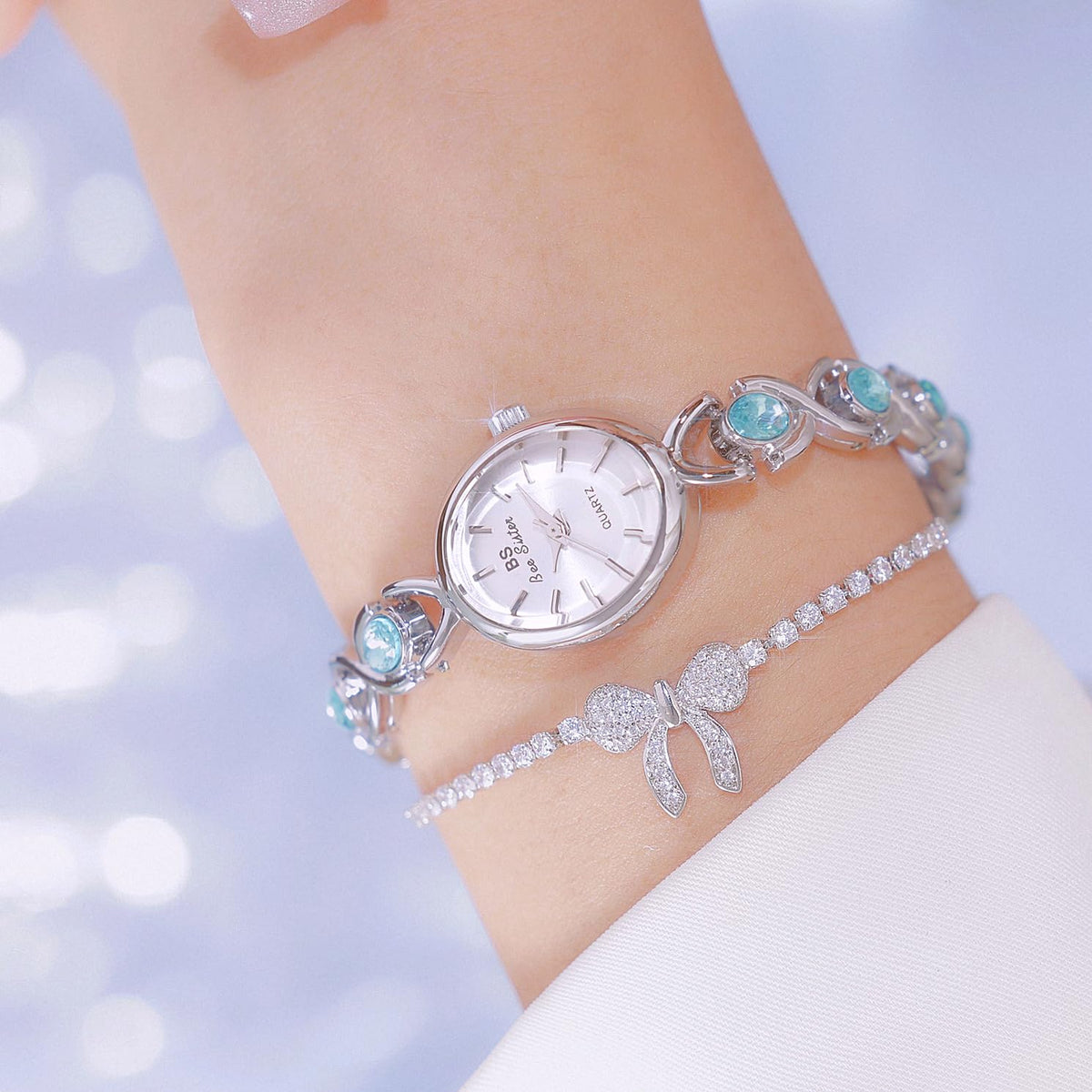 MASTOP Luxury Vintage Gold Watches for Women with Jade - MASTOP Official Imagery - 4