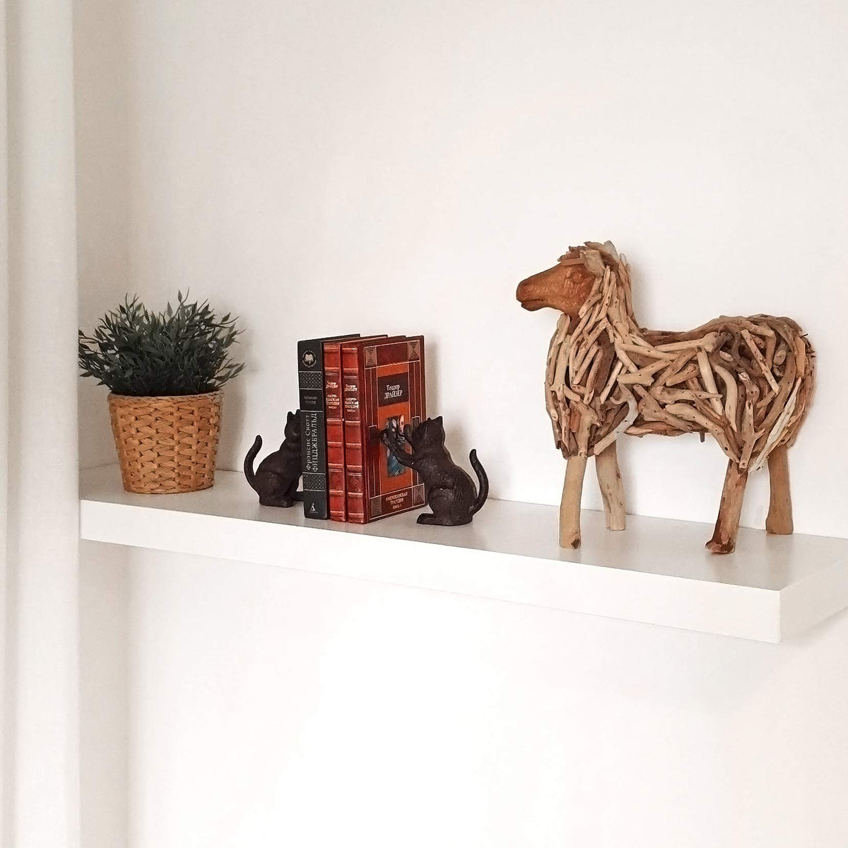 Ambipolar Cat Decorative Bookends Unique Book Ends to Hold - Ambipolar Official Imagery - 7