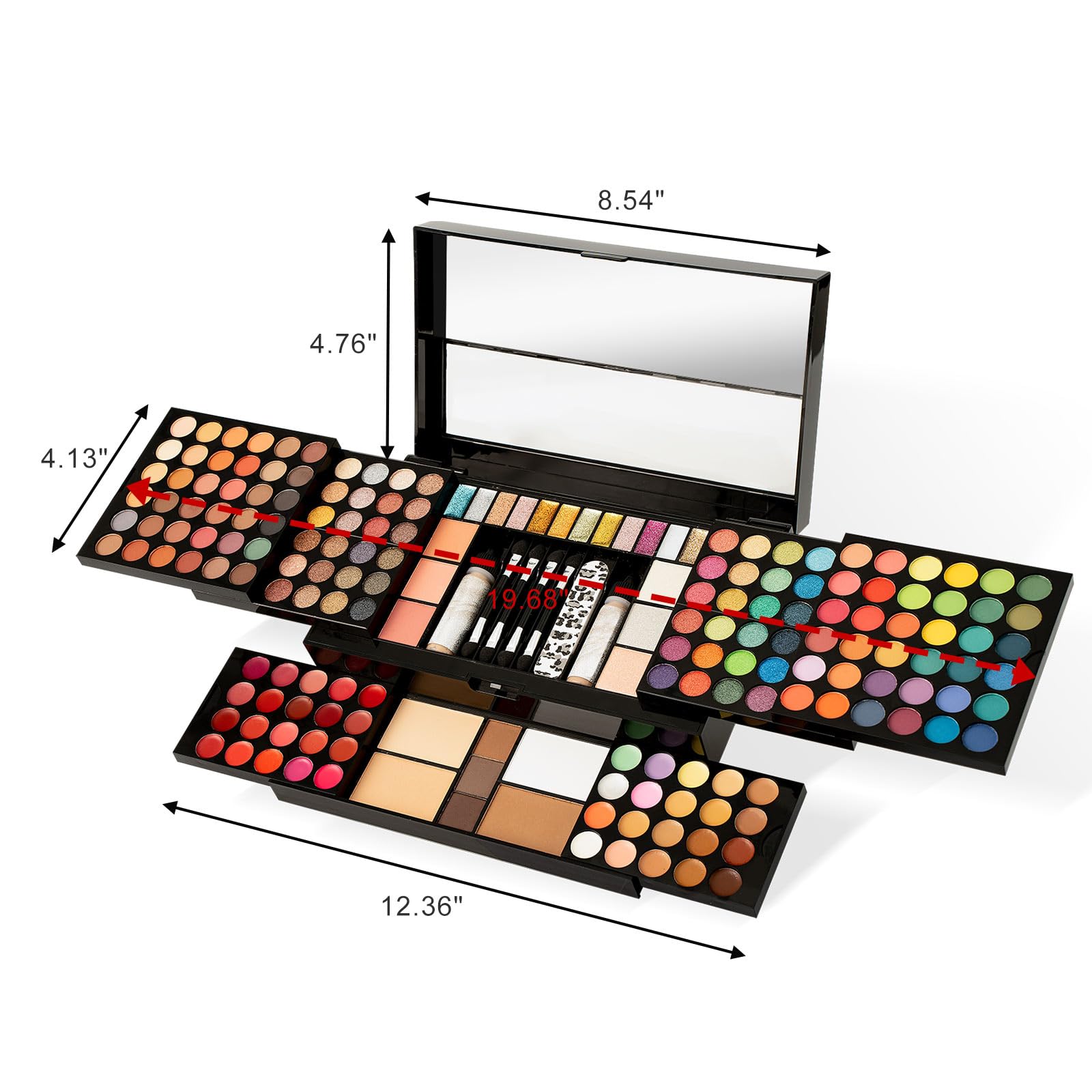 187 Colors Professional Makeup Palette - MISS ROSE M Official Imagery - 3