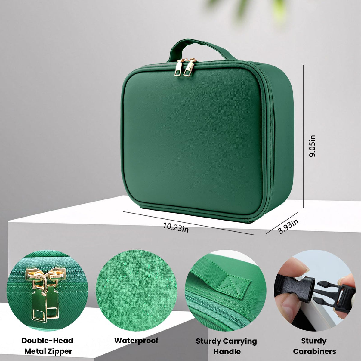 Makeup Bag with 10x Mirror Portability Cosmetic Case - SUILU Official Imagery - 6