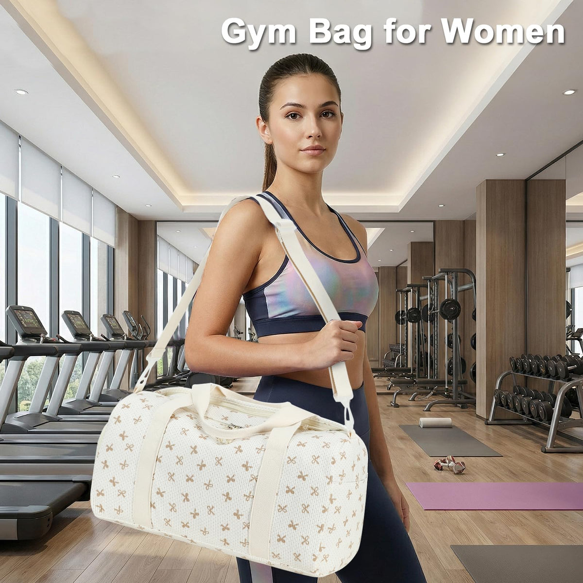 Dance Bag Gym Bag for Girls Kids Duffle Bag with Shoe Wet - LEDAOU Official Imagery - 5