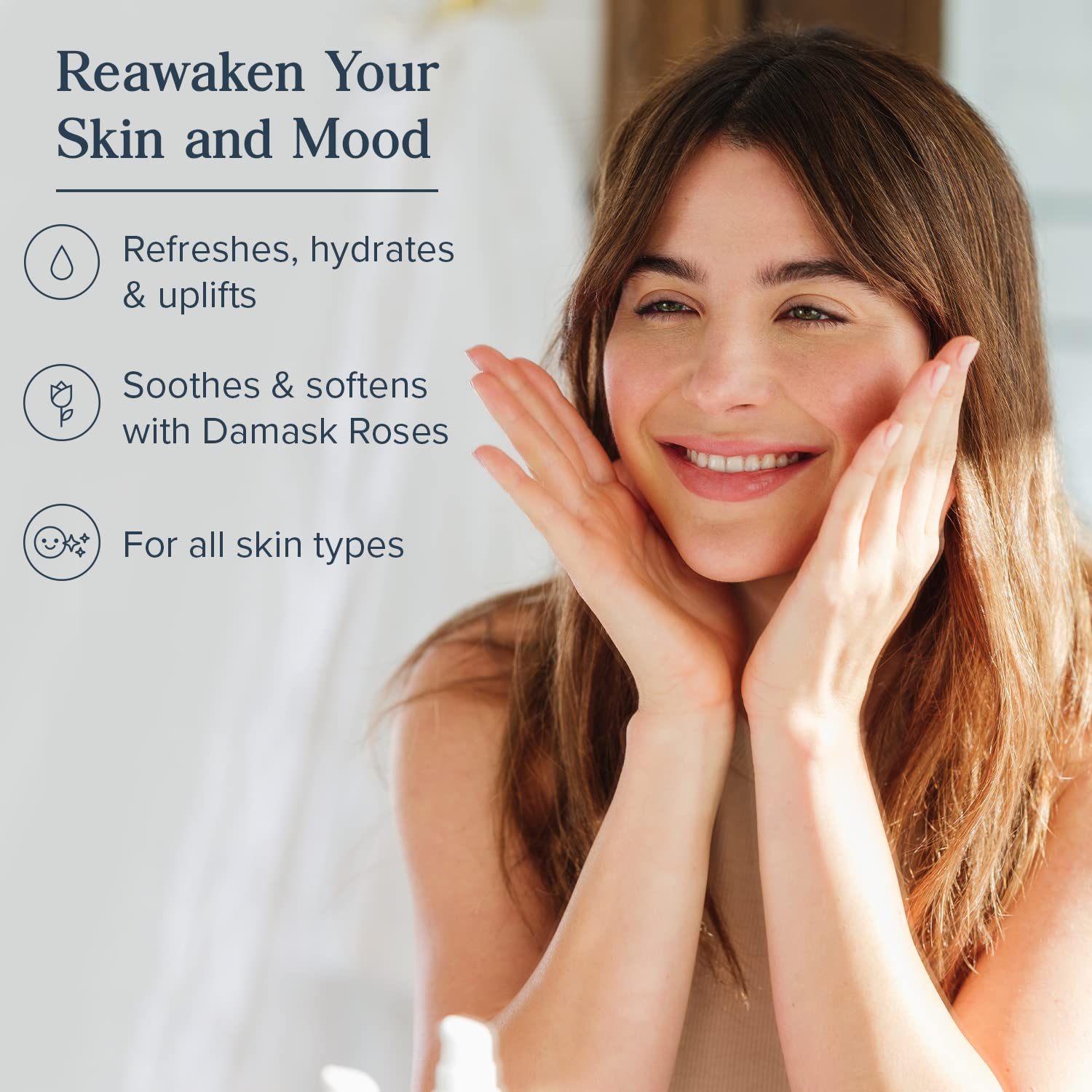 Heritage Store Rosewater Refreshing Facial Splash for - HERITAGE Official Imagery - 3