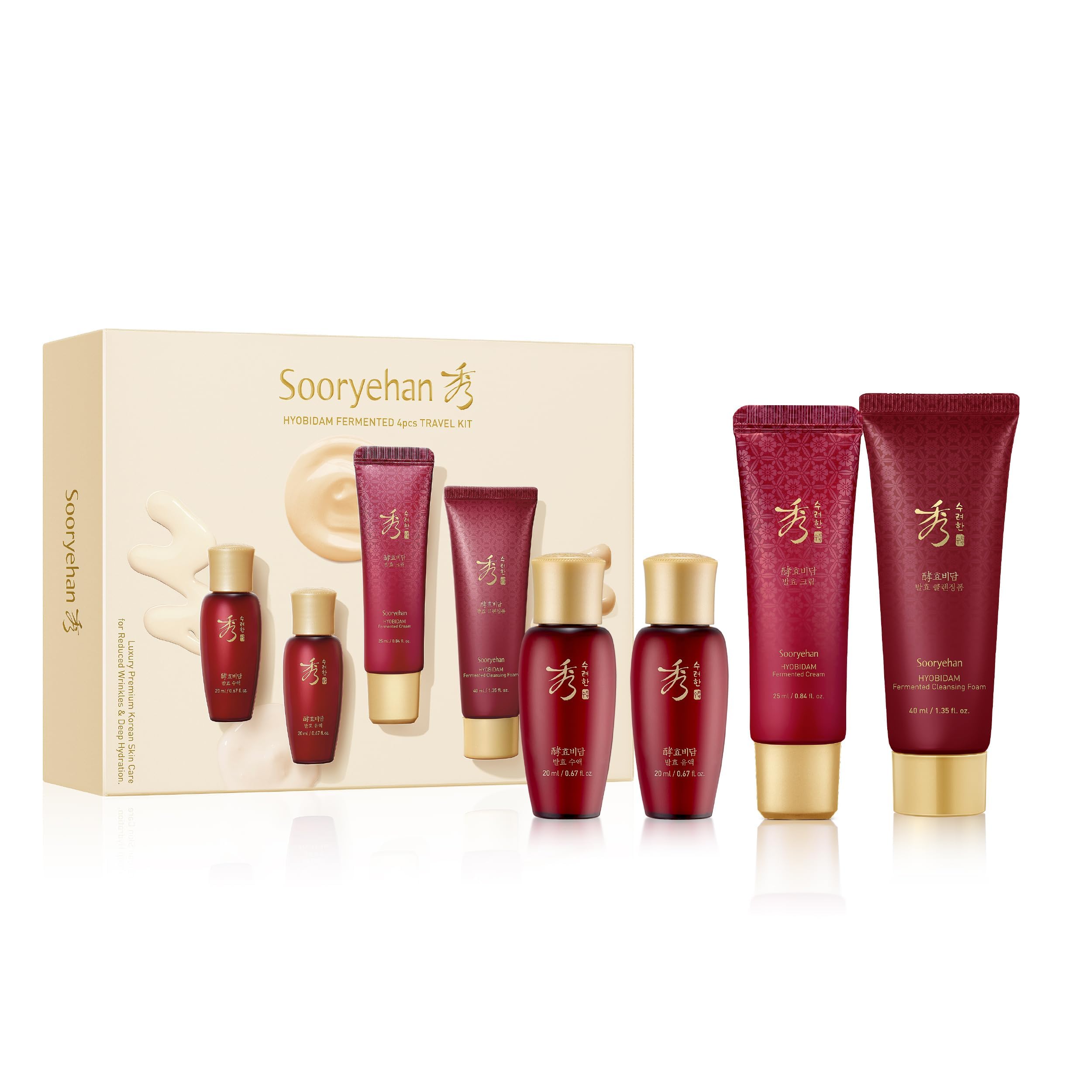 Sooryehan Hyobidam Fermented Skincare Gift Set with Wild Ginseng - Sooryehan