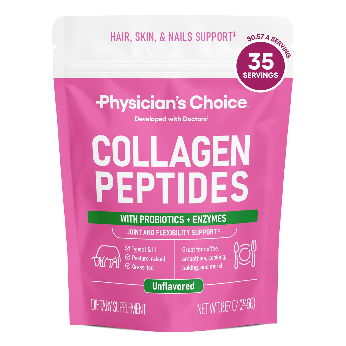 Physician s CHOICE Collagen Peptides Protein Powder Grass - Physician's CHOICE Official Imagery - 8