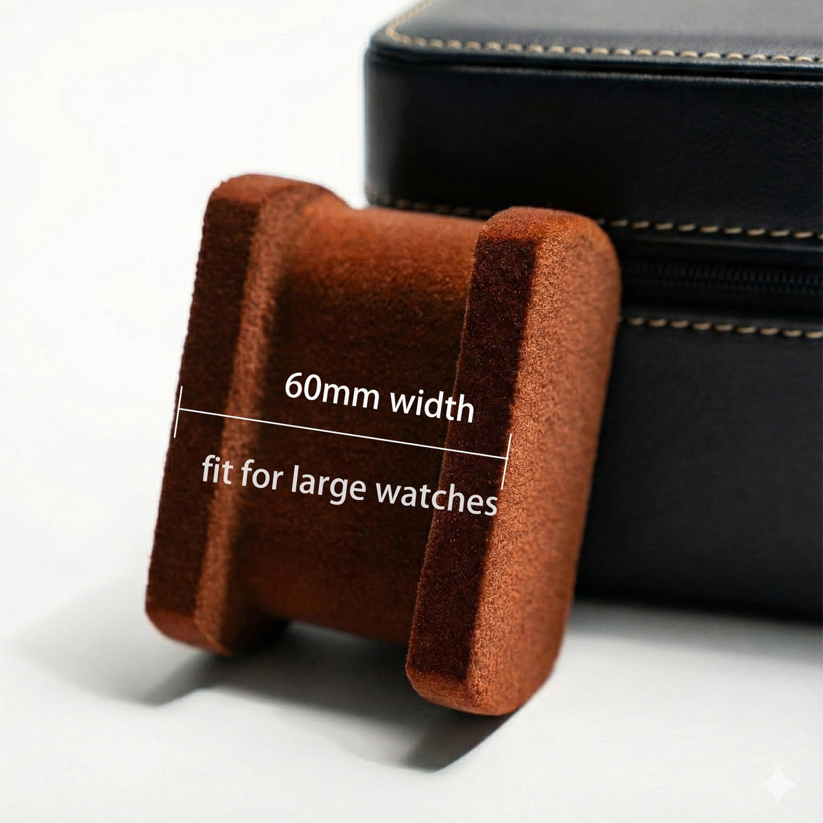 2 slots premium leather Watch travel Case Hard watch storage - AUKURA Official Imagery - 7