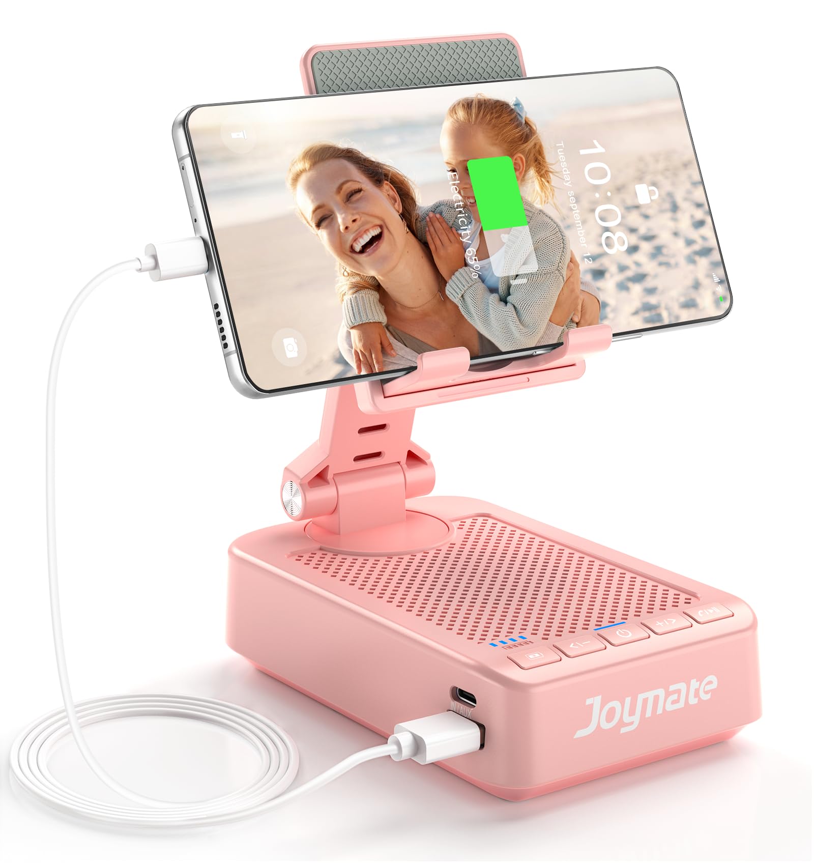 Joymate Gifts for Men Women, Phone Stand with Bluetooth Speaker a - Joymate Official Product View 8