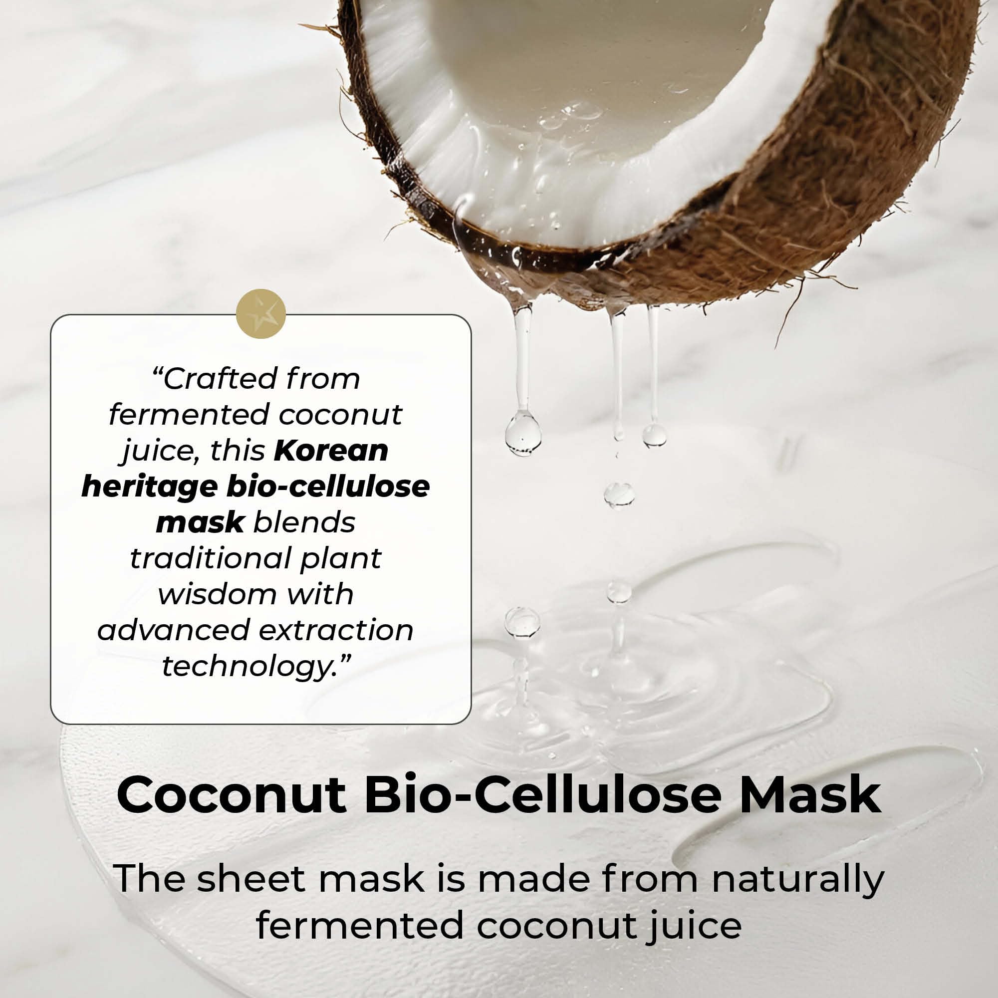 STARSKIN VIP Gold Mask Face, Coconut Bio-Cellulose Revitalizing - STARSKIN