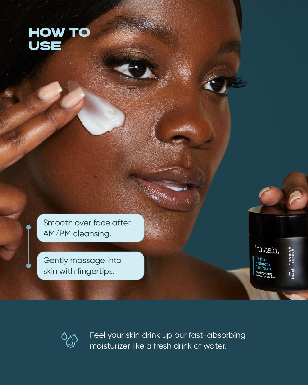 Buttah Skin Oil Free Hyaluronic Gel Cream 2oz - buttah. by Dorion Renaud Official Imagery - 6