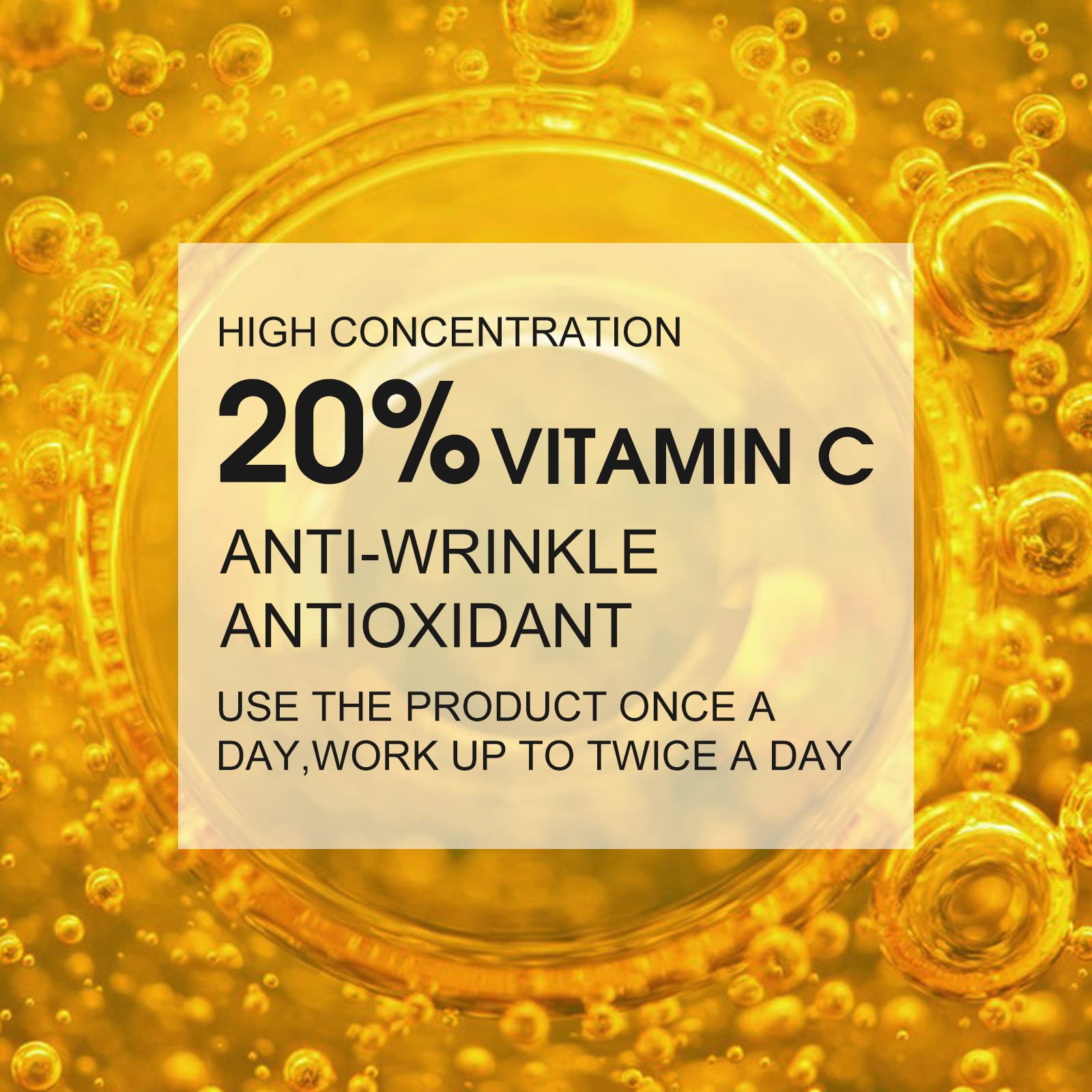 ELBBUB Premium 20% Vitamin C Serum For Face with Hyaluronic Acid, Retinol & - ELBBUB Official Product View 3