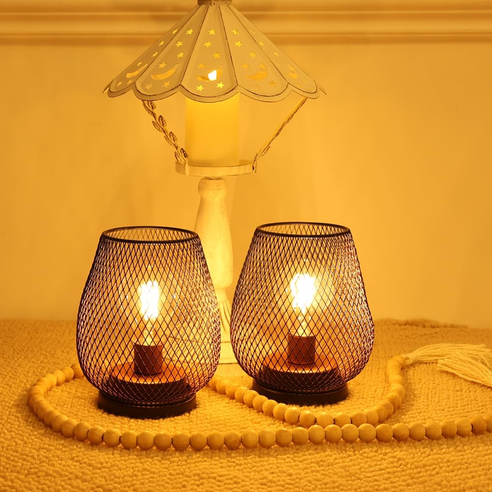 NEEDOMO Battery Operated Lamp Table Powered Lantern Set of 4 - NEEDOMO Official Imagery - 7