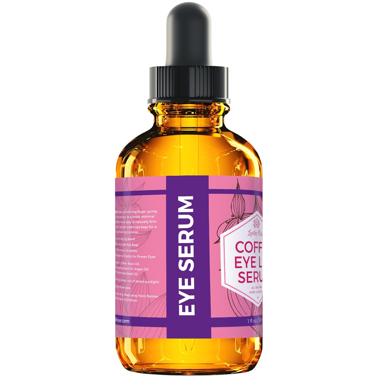 Leven Rose Coffee Oil Caffeine Serum for Eyes - Anti aging Organic Under Eye - Leven Rose Official Product View 5