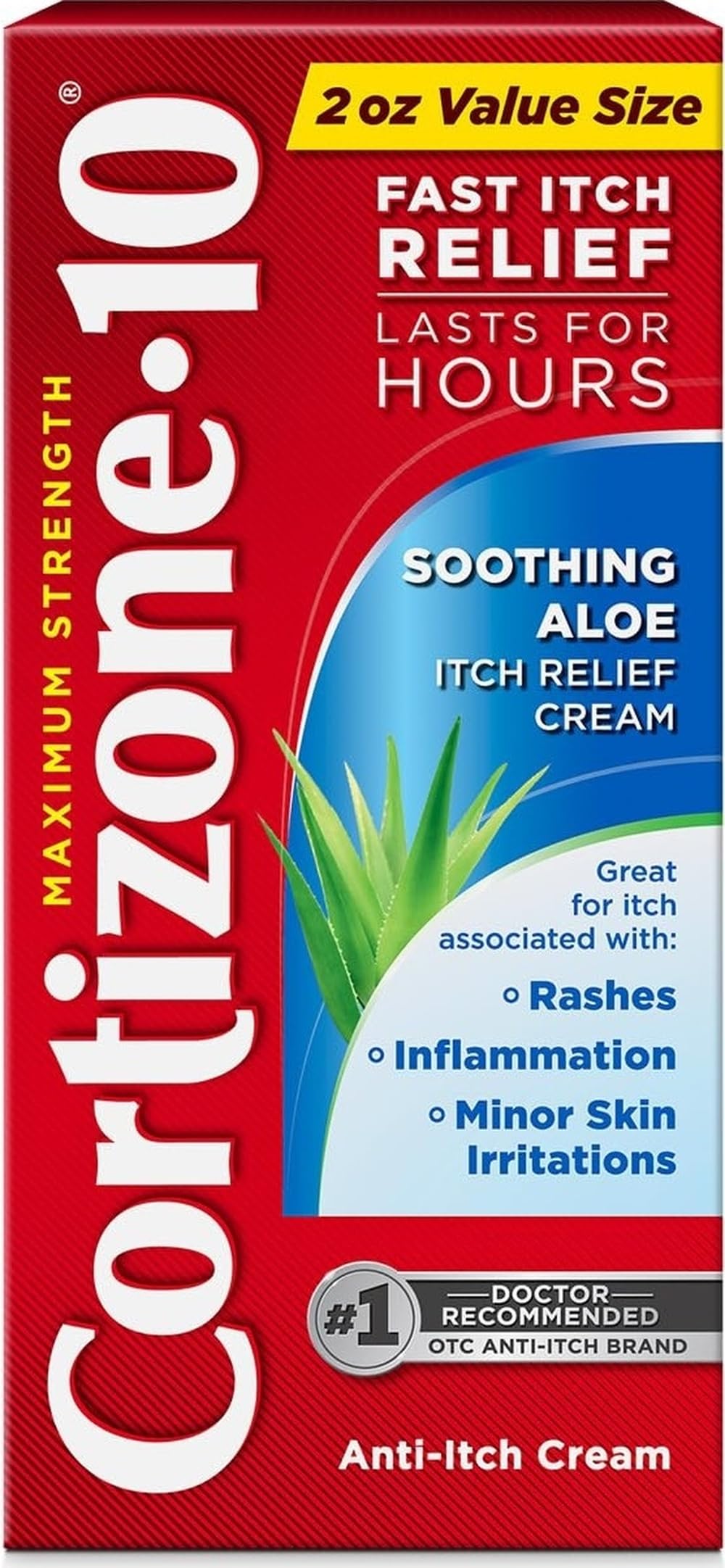 Cortizone-10 Max Strength Aloe Anti-Itch Cream 2 oz