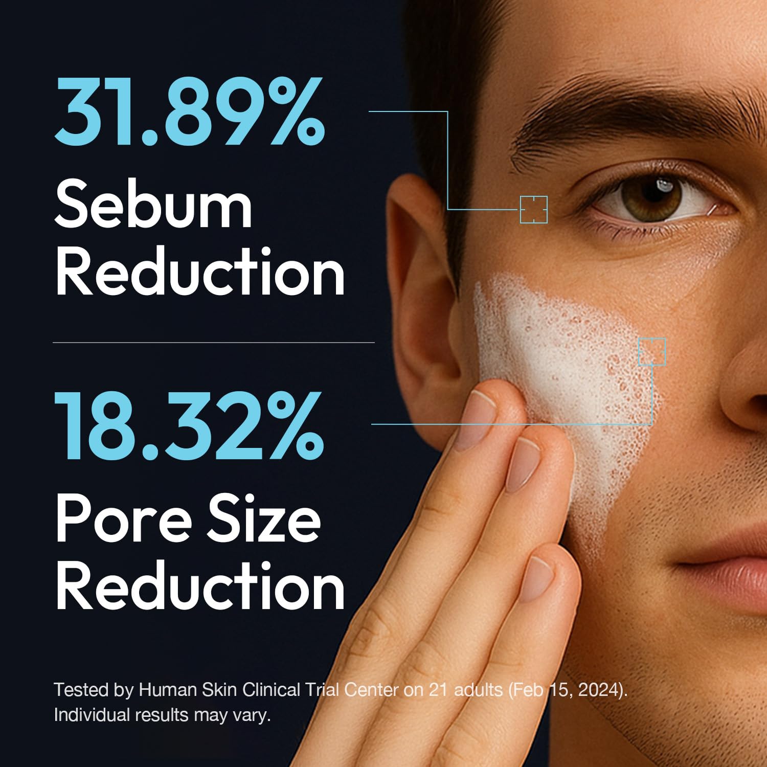 Dual Pore Cleanser, Blackhead Face Wash for Men, 6.76 fl oz - LAB BY He is_ Official Product View 6
