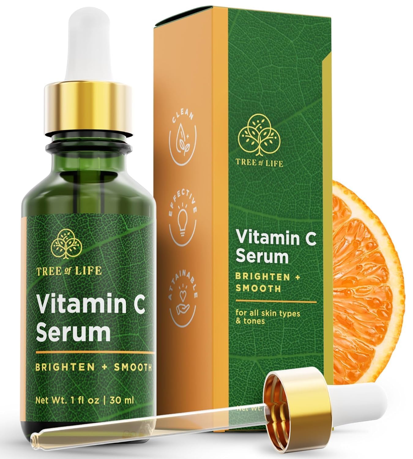 Tree of Life Vitamin C Serum for Face, Dark Spots Remover Face Oil, 1 Fl Oz - Tree of Life Official Product View 2