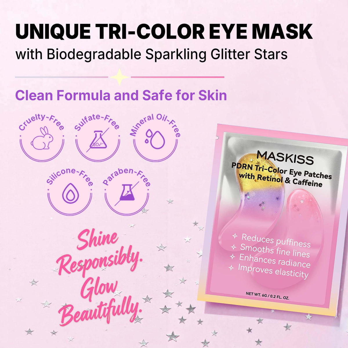 Maskiss 24K Gold PDRN Tri Color Under Eye Patches Bundle Eye - Maskiss Official Imagery - 8