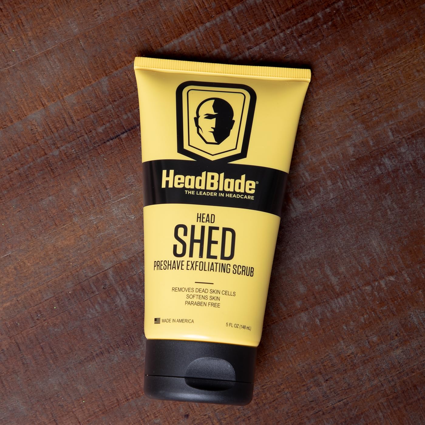 HeadBlade HeadShed Men's Exfoliating Scrub - Face Wash & Cleanser Removes Dead Skin - HeadBlade Official Product View 8