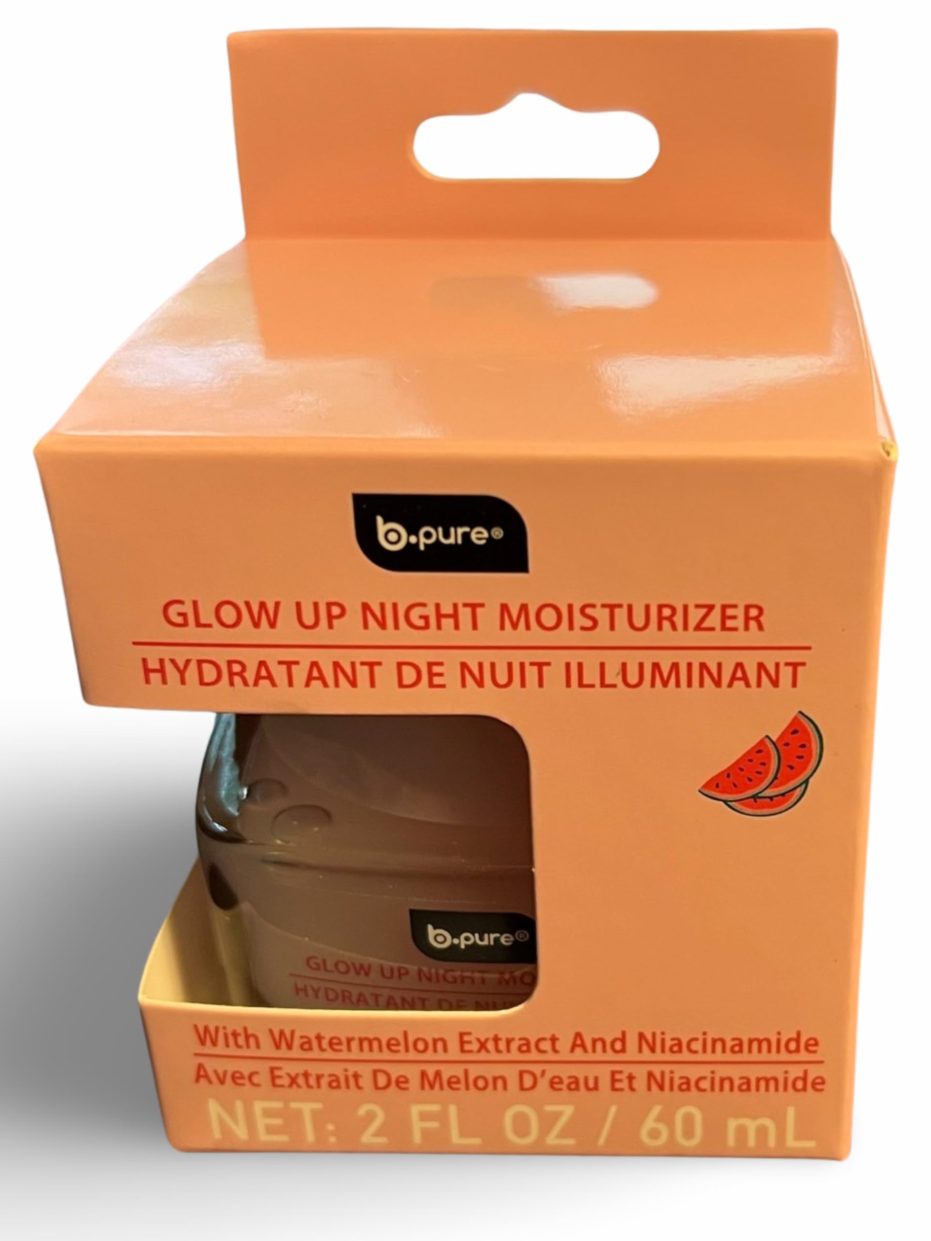b.pure Glow Up Night Moisturizer With Watermelon Extract and - b.pure