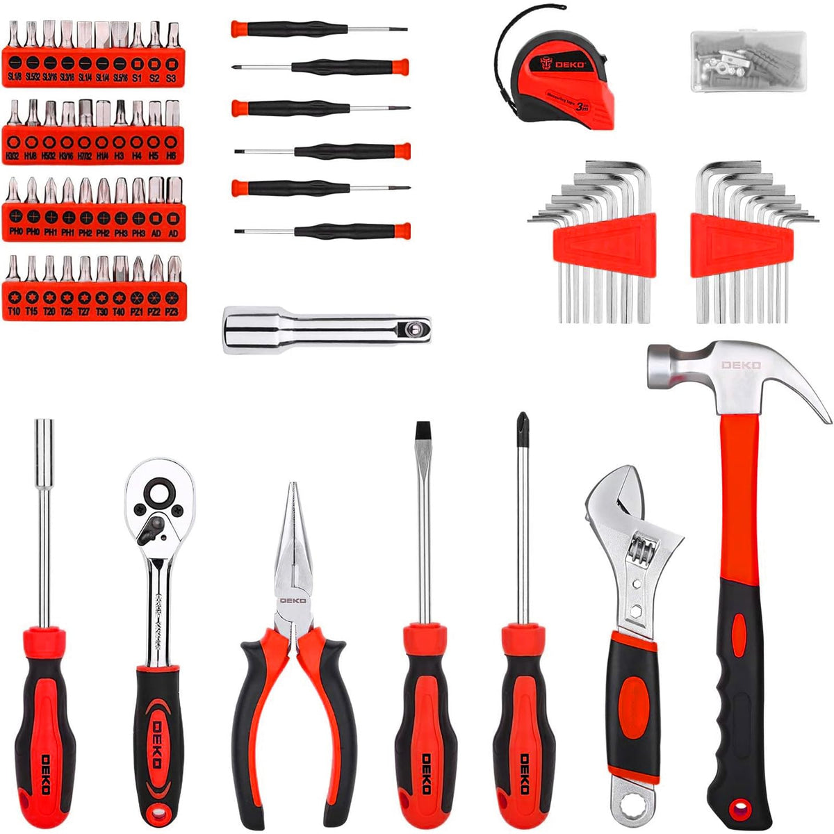 DEKOPRO Tool Set 158 Piece Home Tool Kit Household Basic - DEKOPRO Official Imagery - 5