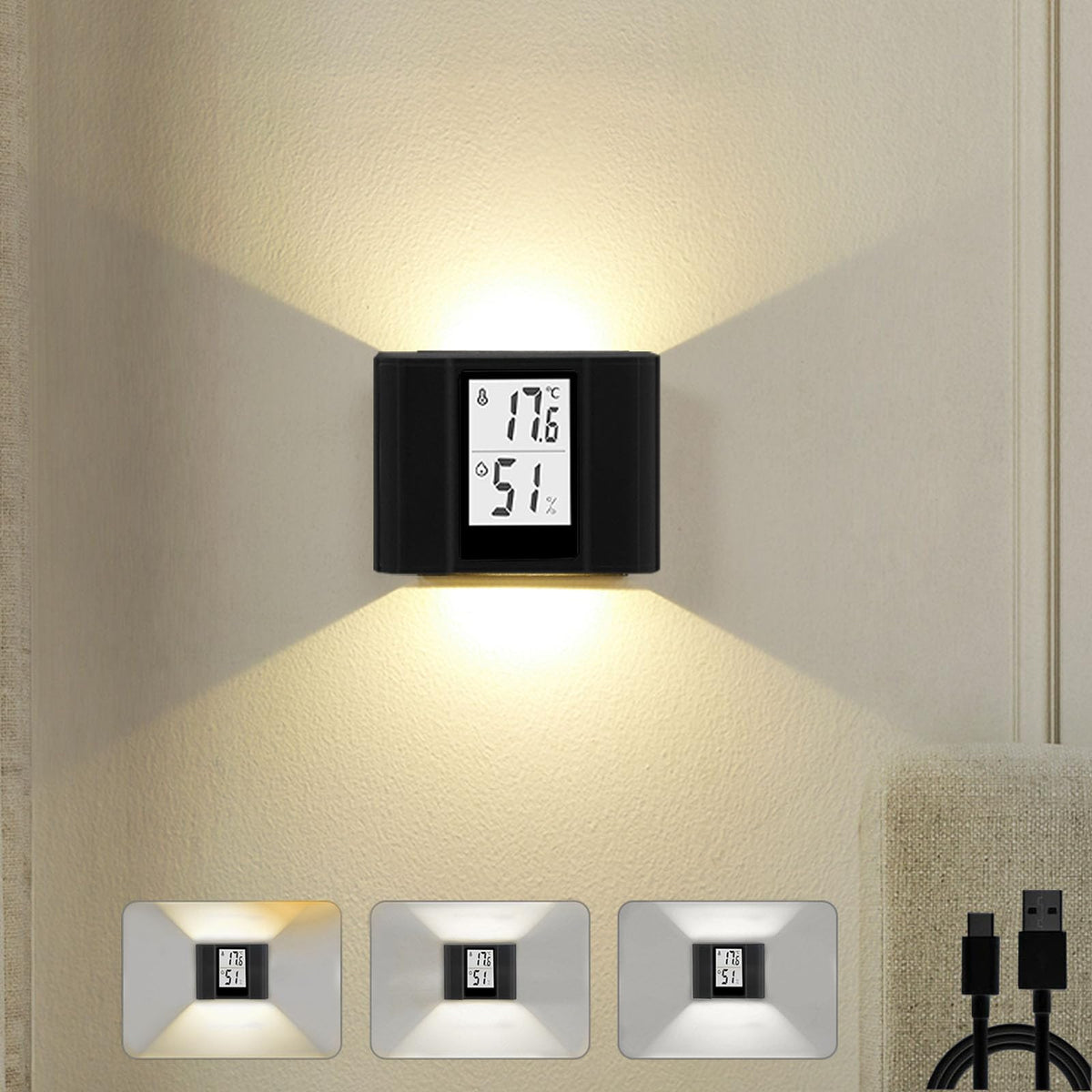 Motion Activated LED Wall Sconce Outdoor Indoor Wall Lights - Kingshowstar Official Imagery - 1