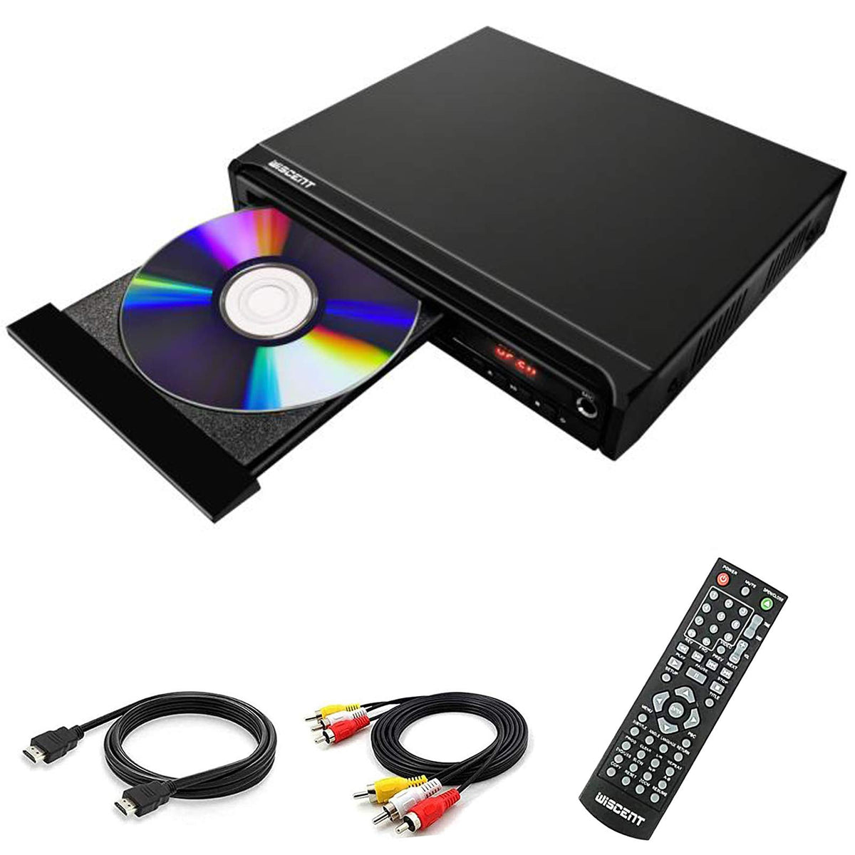Compact DVD Player for TV Multi Region Free with HDMI RCA - WISCENT Official Imagery - 1