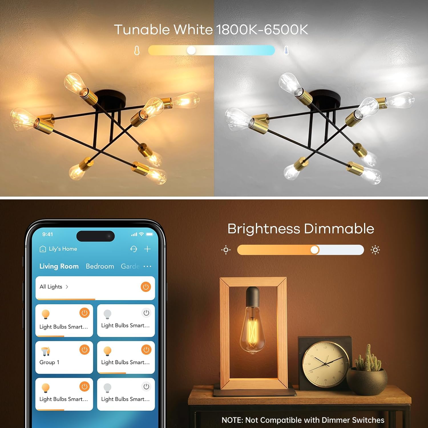 Linkind Matter Smart Edison Light Bulbs, ST19   Vintage Bulbs, 4 - Linkind Official Product View 6