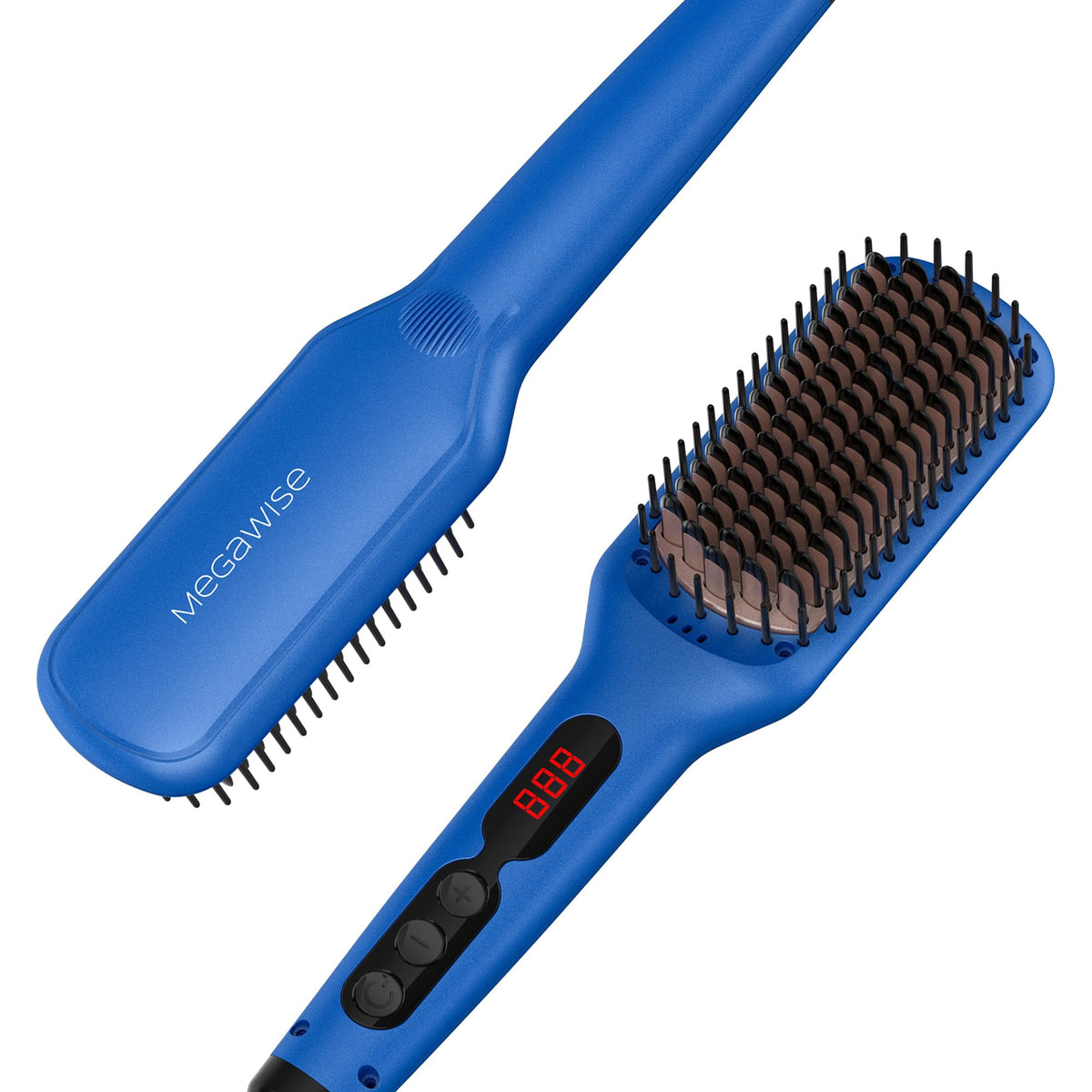 MEGAWISE Ceramic Ionic Hair Straightener Brush 20s Heat Dual - MEGAWISE Official Imagery - 1