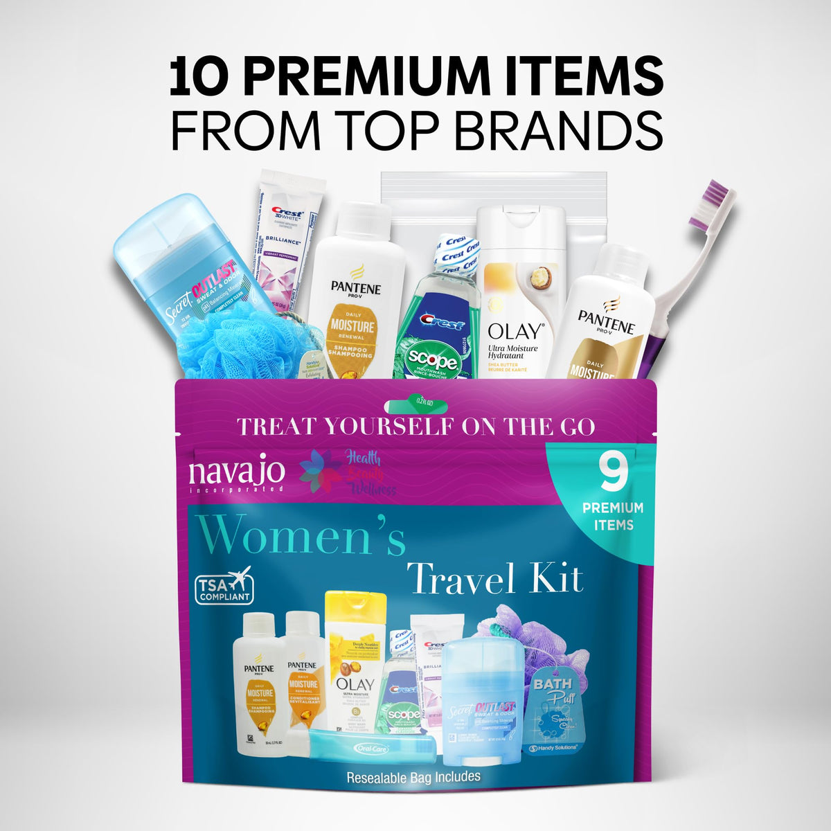 Handy Solutions 9 Piece Resealable Women s Travel Kit - Handy Solutions Official Imagery - 6