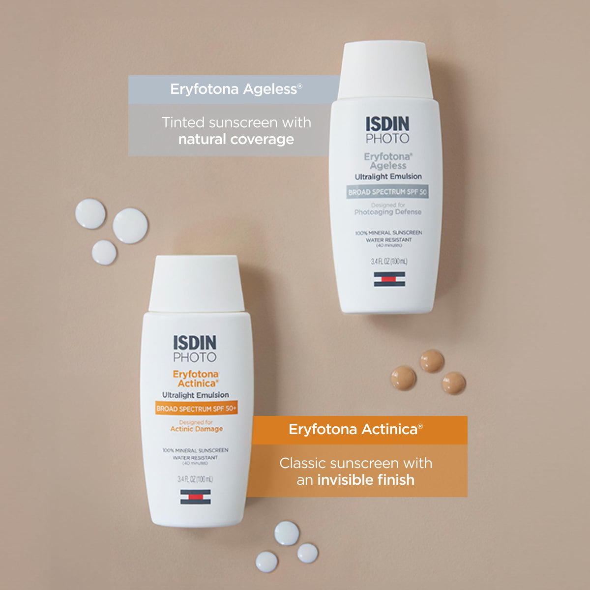 ISDIN Eryfotona Ageless Tinted Mineral Face Sunscreen SPF 50 - Premium Selection Official Imagery - 8