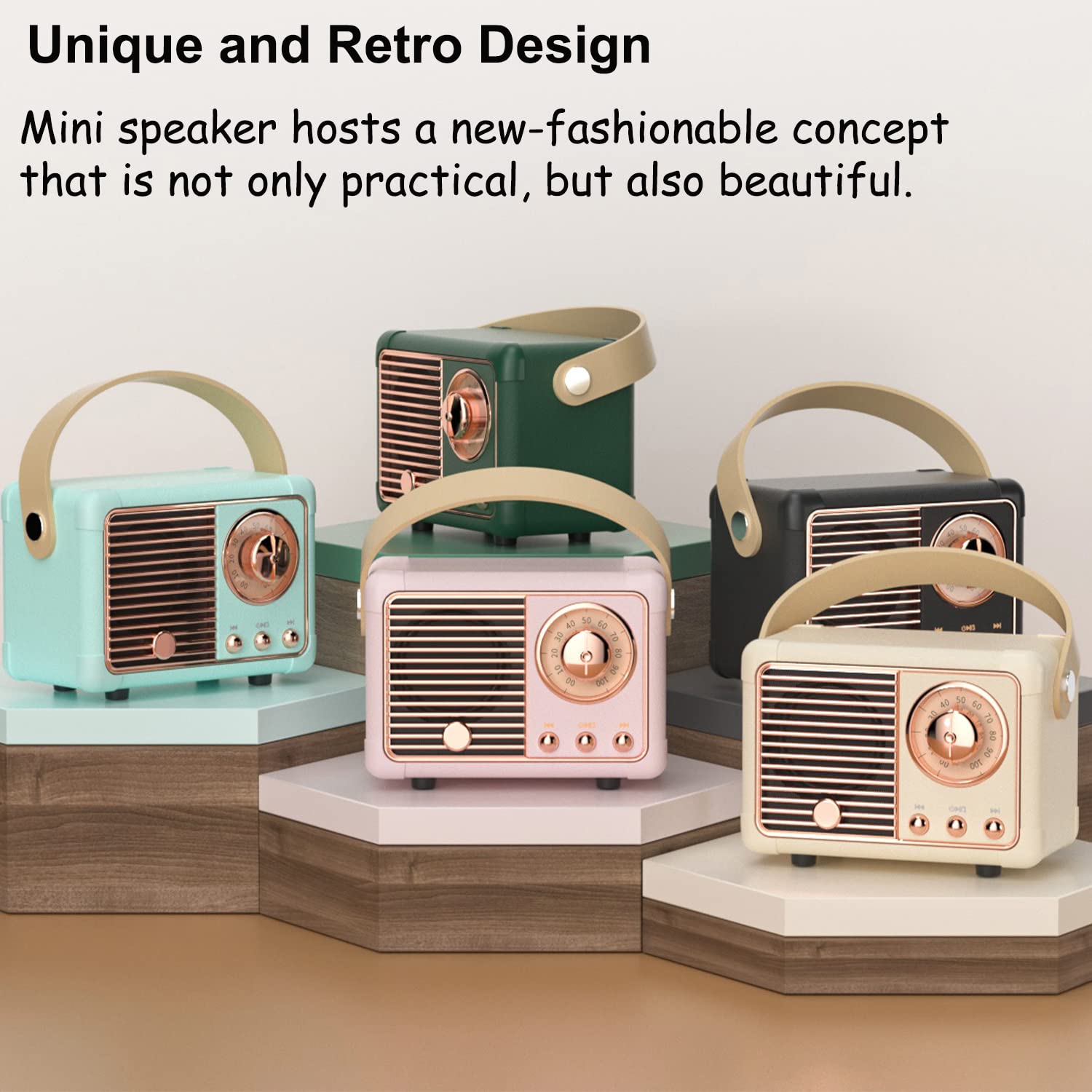 Baolira Retro Bluetooth Speaker, Gifts for Teen Girls, Cute Room Decor - View 9