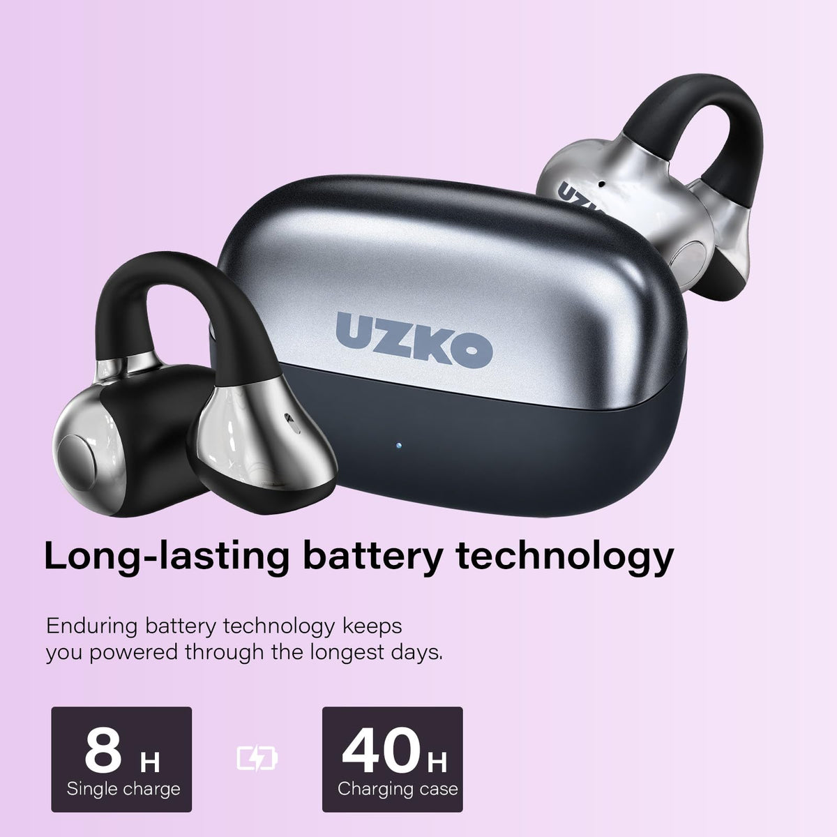 Open Ear Clip on Earbuds Bluetooth 6 0 Open Earbuds Touch - eDepot Official Imagery - 4