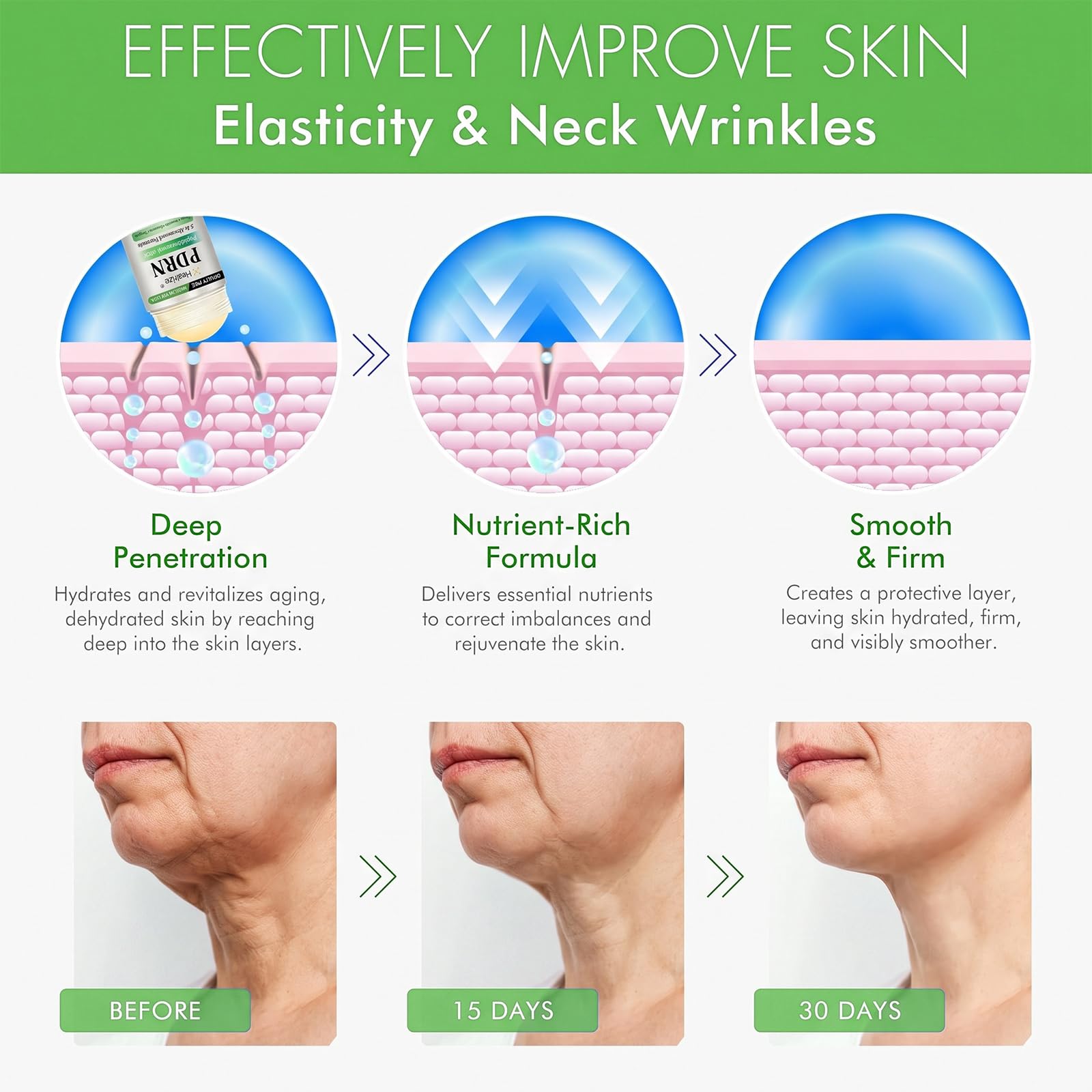 Healrize PDRN Peptide Renewal Stick, Anti-Aging Targeted Spot - Rolimey