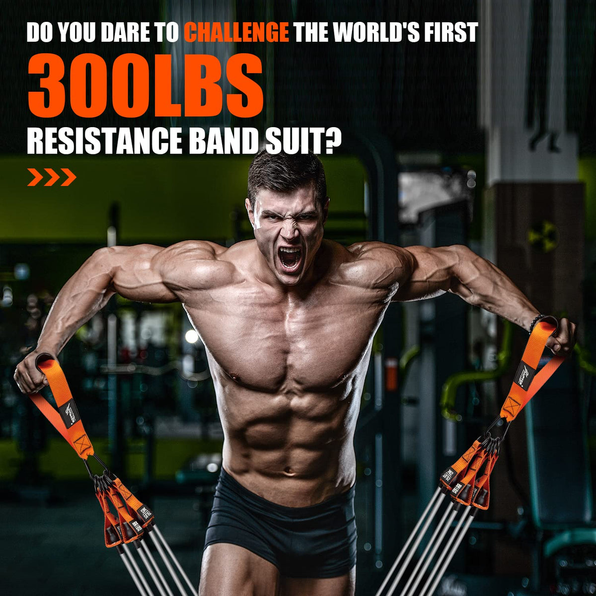 HPYGN Heavy Resistance Bands 300LBS Exercise Bands for - HPYGN Official Imagery - 3