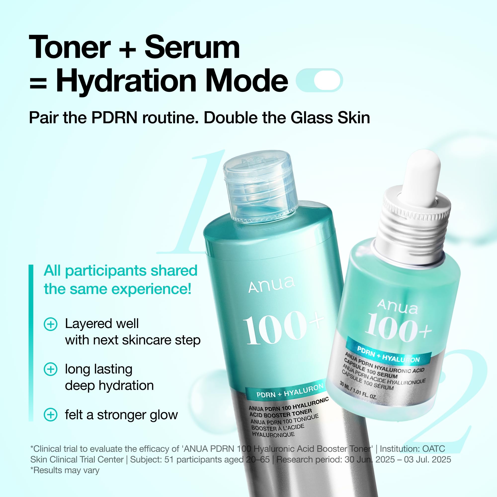 Anua PDRN 100 Hyaluronic Acid Booster Toner, 8.45 fl oz - ANUA