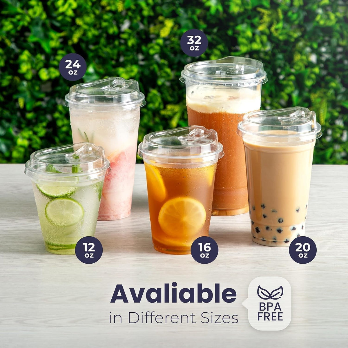 Fit Meal Prep 50 Pack 32 oz Clear Plastic Cups with - Fit Meal Prep Official Imagery - 6