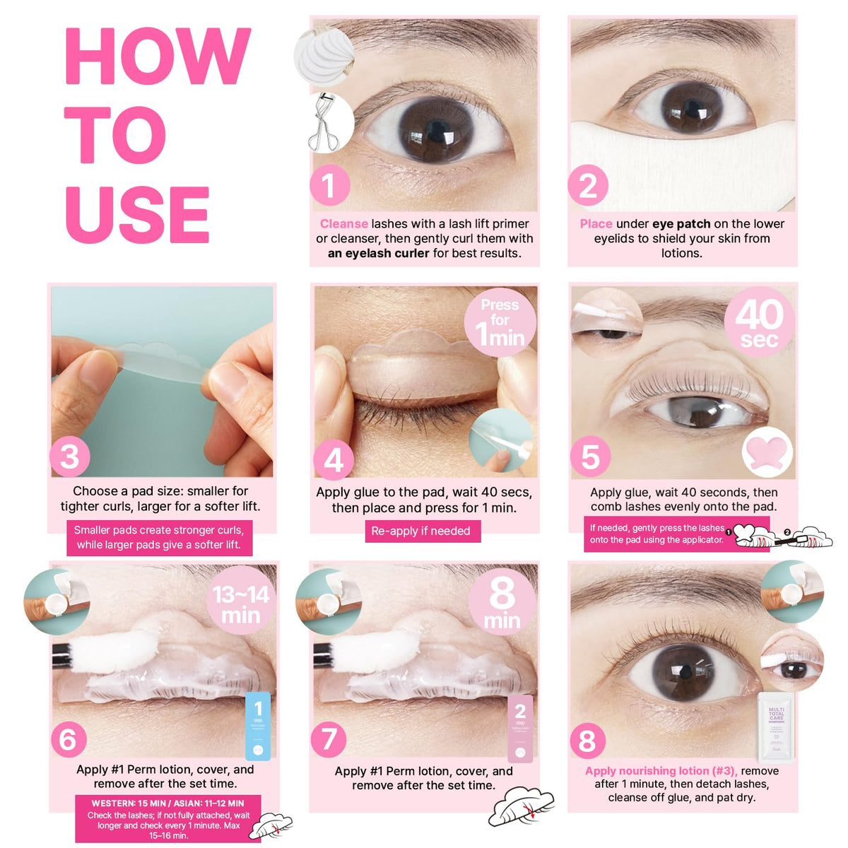Korean At Home Lash Lift and Color Kit Temporary Eyelash - CLIONE PRIME Official Imagery - 7