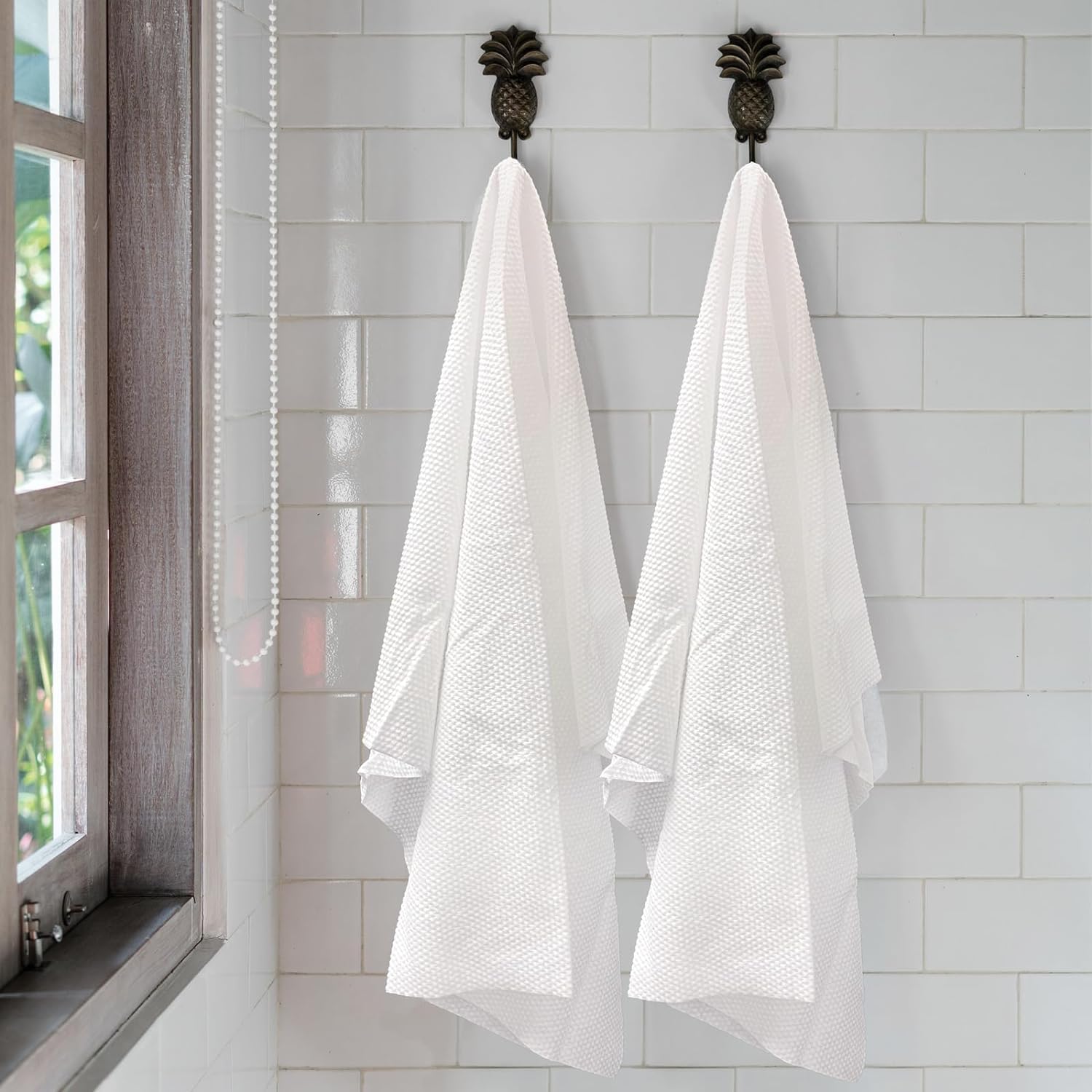 ForPro Professional Collection Premium Disposable Bath Towels, Salon & Spa Towels for Hair, Face, Body, Extra Large (15" x 31.5"), White, 50-Count