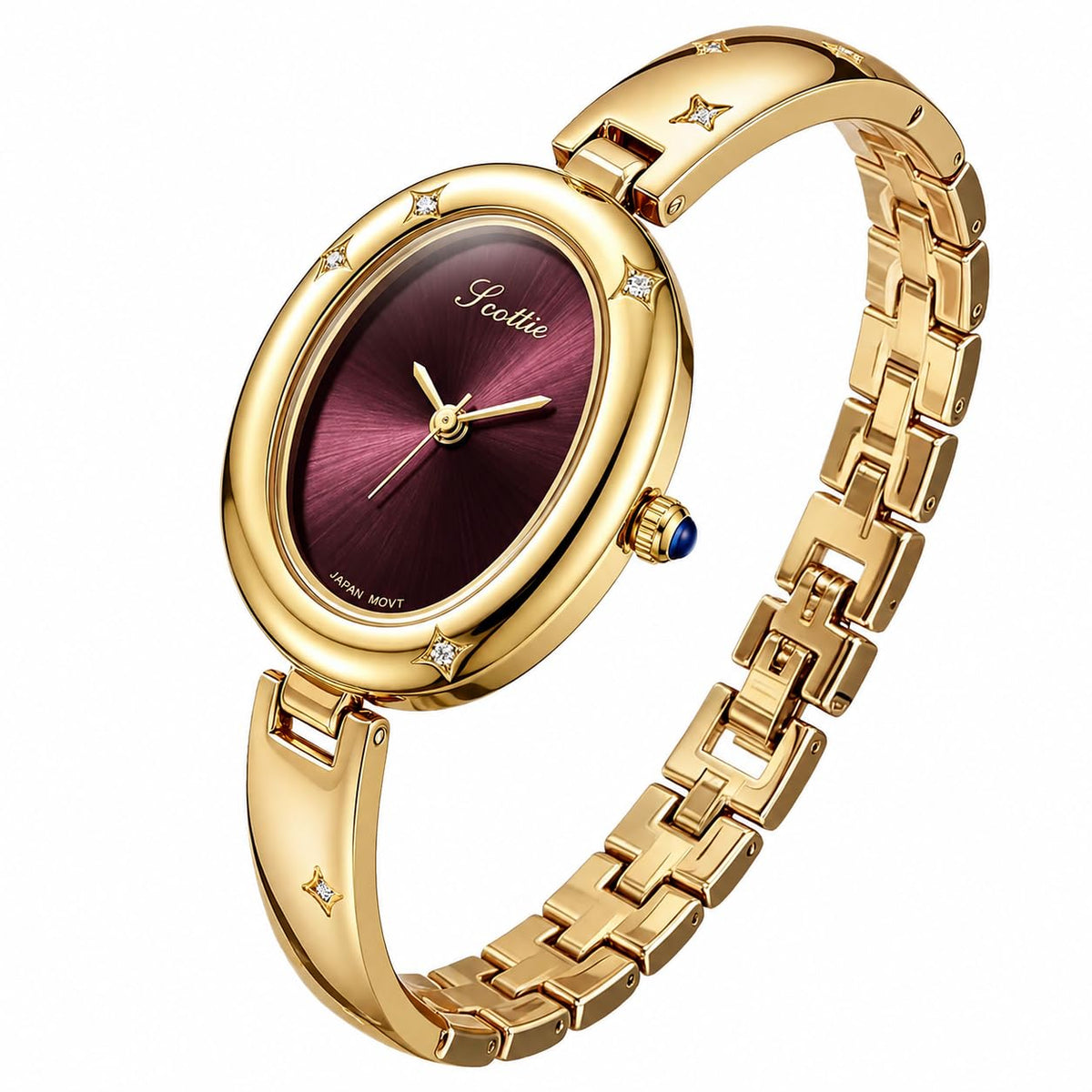 FORSINING Watches for Women Ladies Quartz Watch Oval Crystal - FORSINING Official Imagery - 1