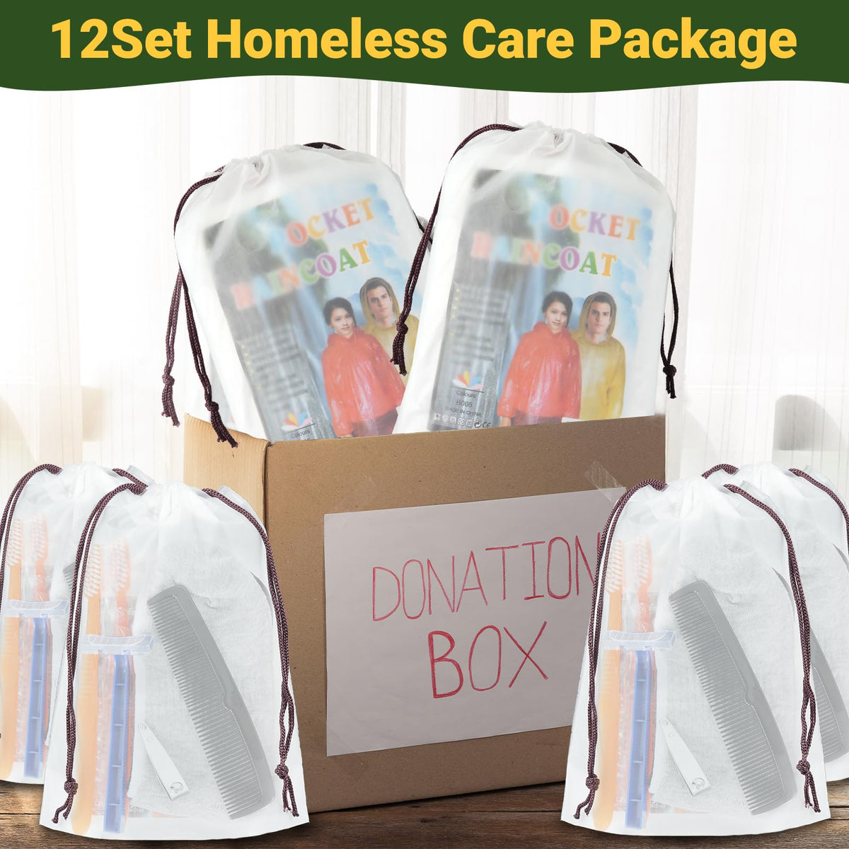 84 Pcs Homeless Care Package Supplies Bulk Hygiene Kits with - linastu Official Imagery - 5