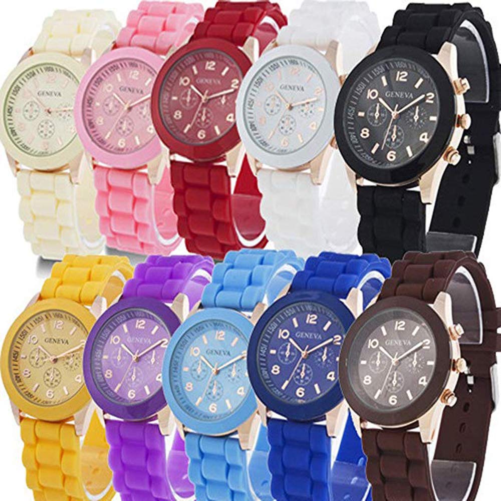 Wholesale 10 Assorted Women Men Silicone Casual Watch Quartz - CdyBox Official Imagery - 1