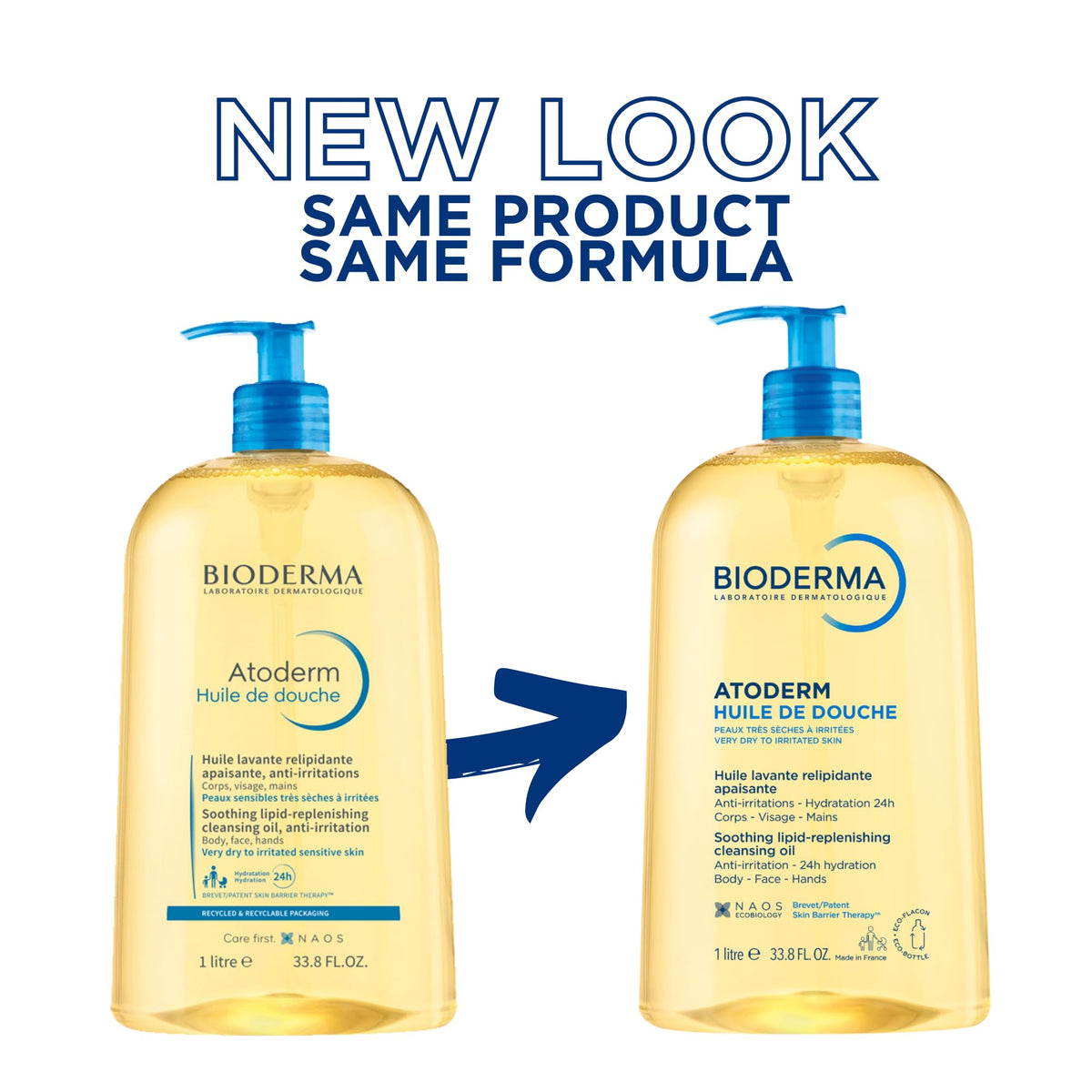 Bioderma Atoderm Shower Oil Cleansing Oil For Face Body - Premium Selection Official Imagery - 3