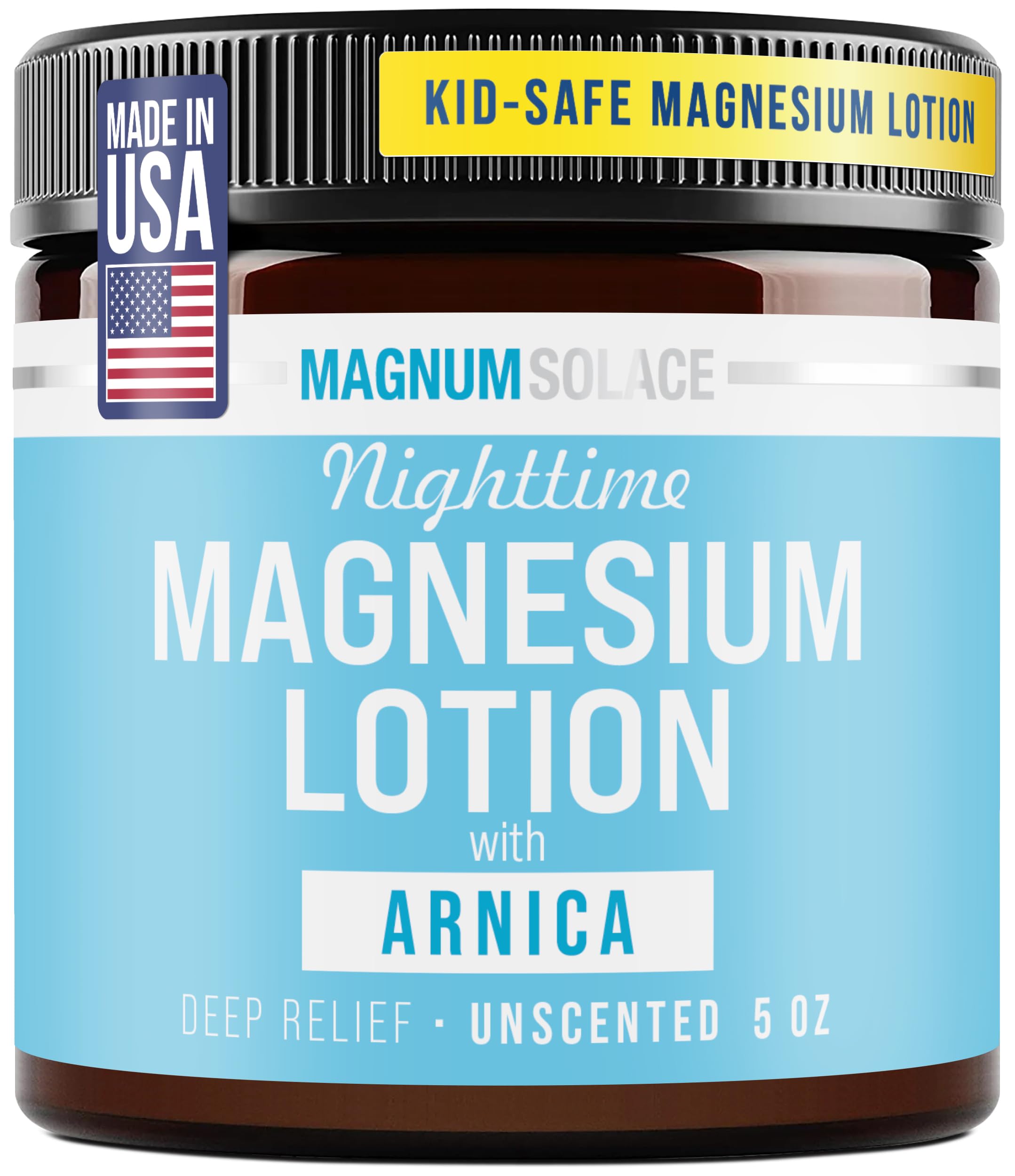 Magnum Solace Kids Magnesium Lotion with Arnica – 3 oz