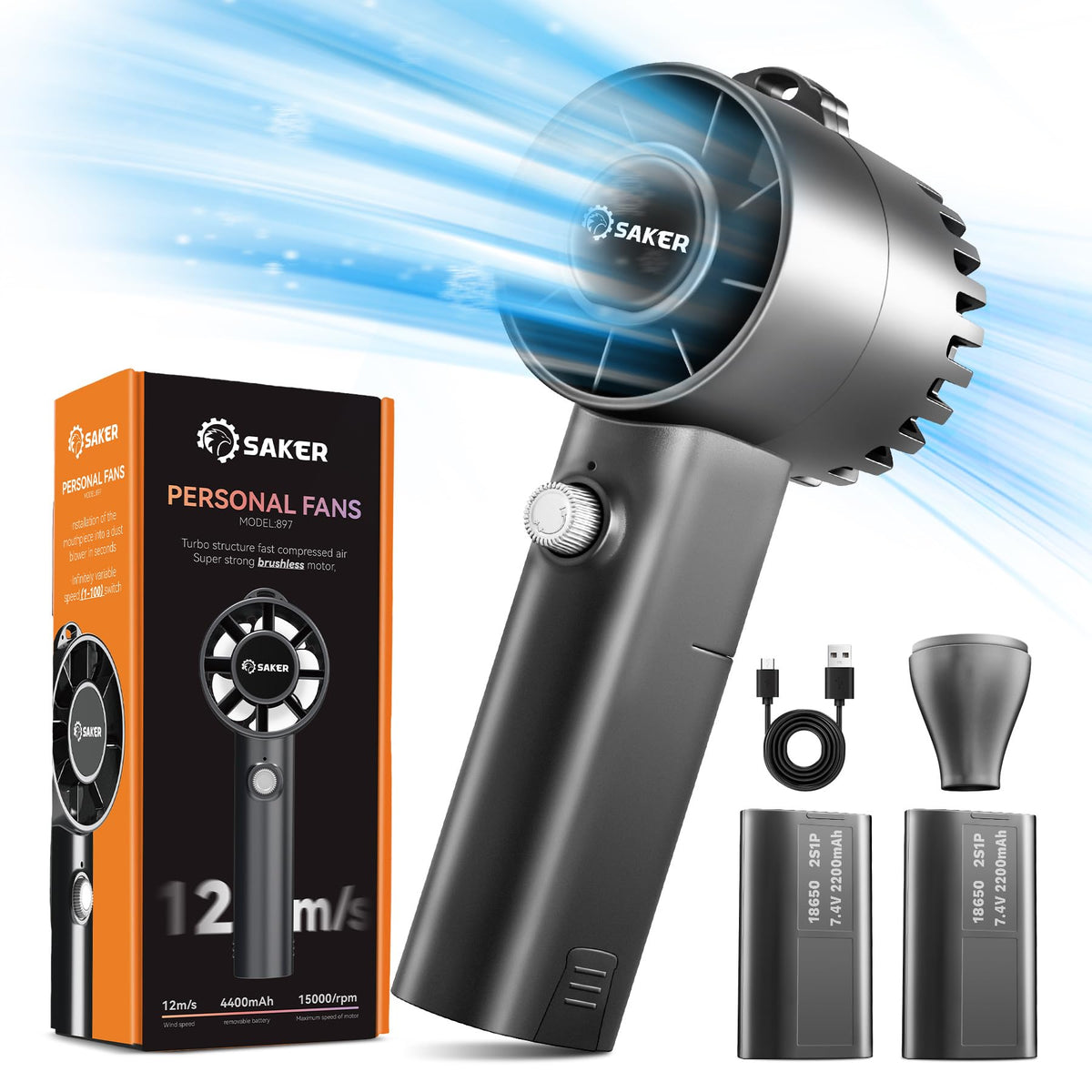 Saker Handheld Turbo Fan - Saker Official Imagery - 1