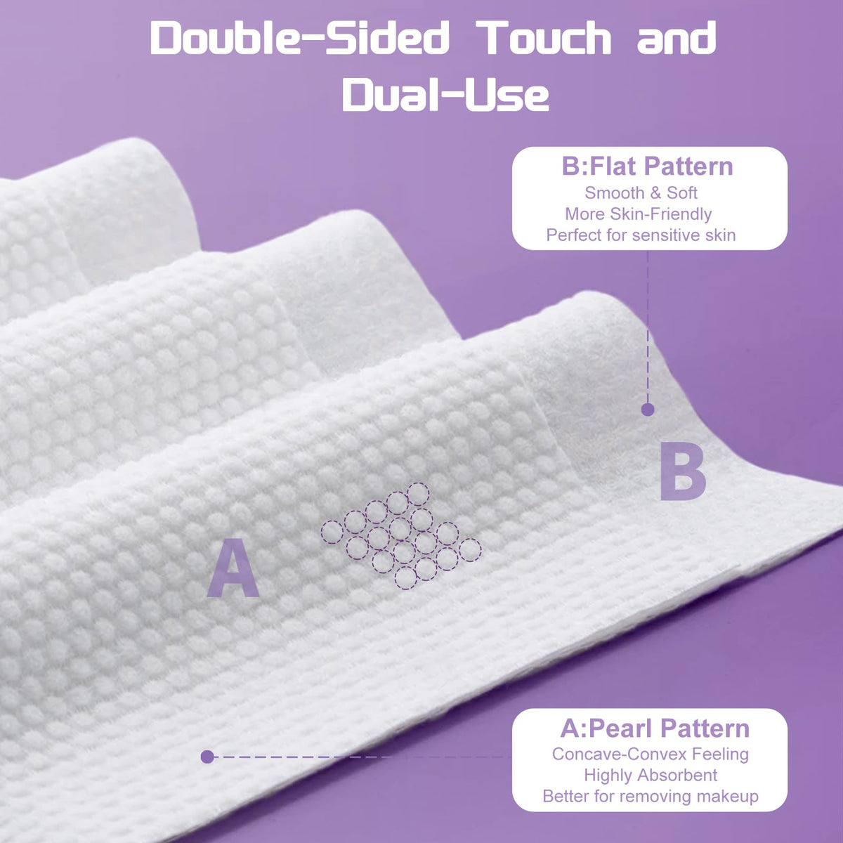 Disposable Face Towel 600 Count Soft Cotton Face Towels Dry - LRCXL Official Imagery - 3