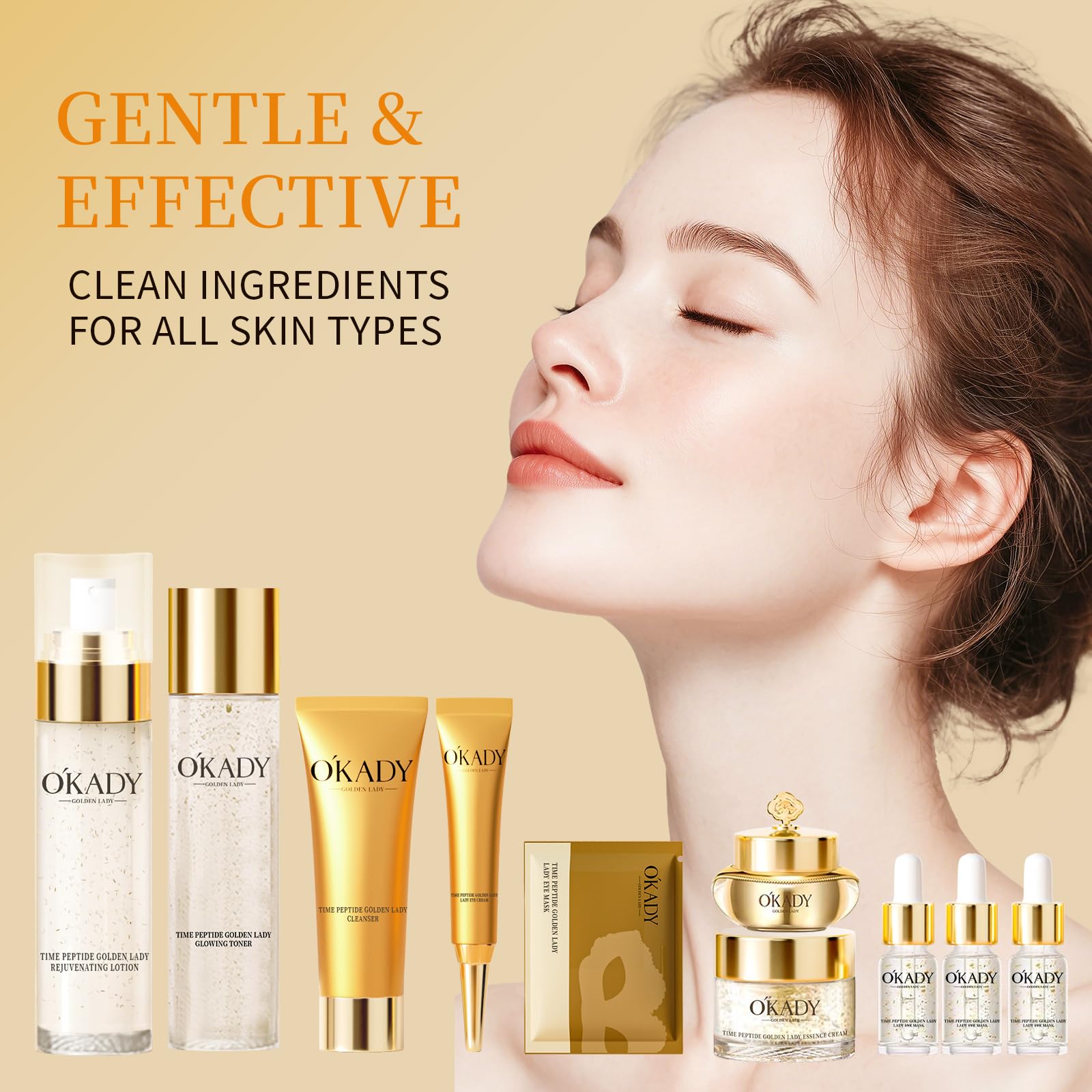 10-Piece Complete Skin Care Set for Women-Hydrating Facial Kit - AESTHTANY