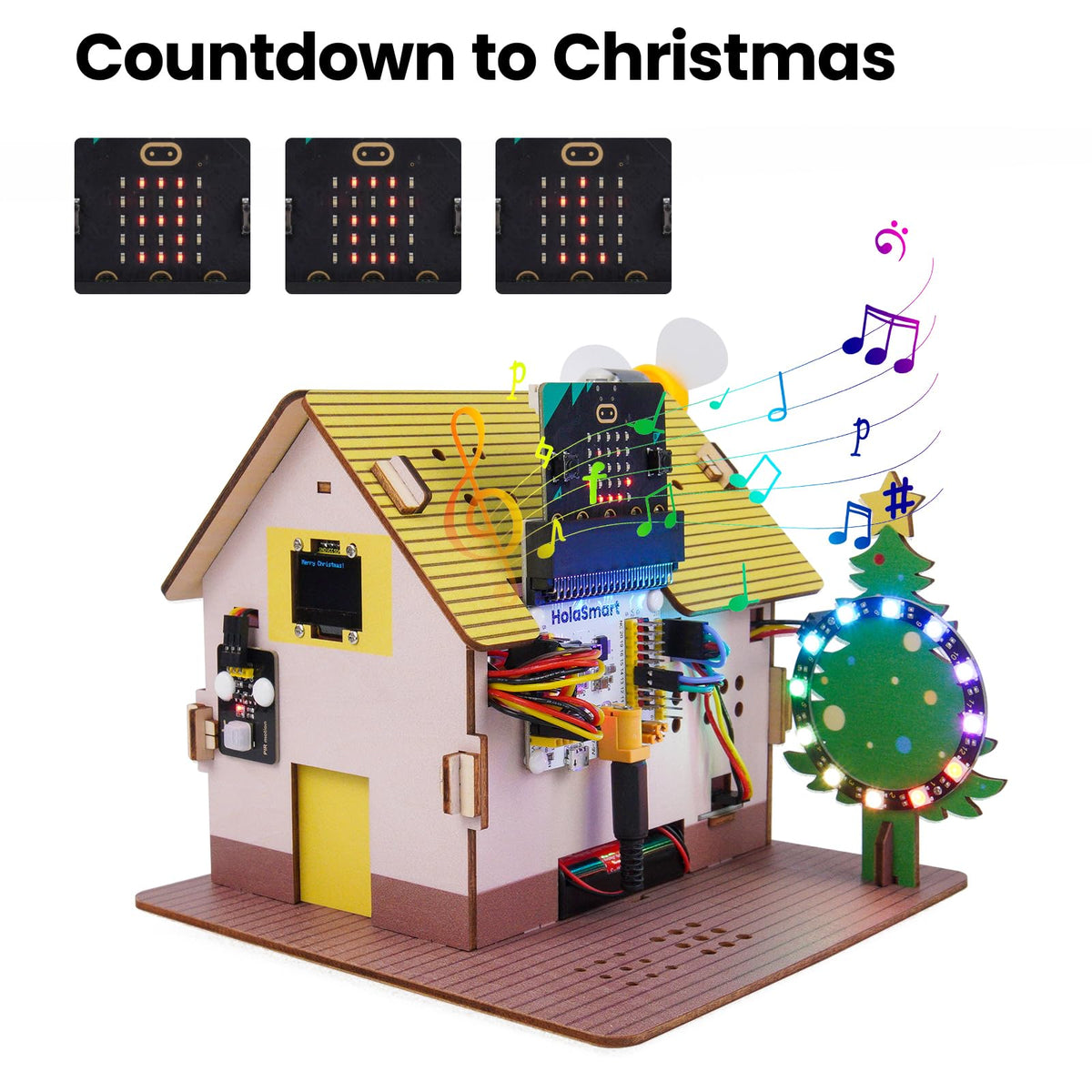 microbit Smart Home for microbit V1 and V2 STEM Education - HOLASMART Official Imagery - 5