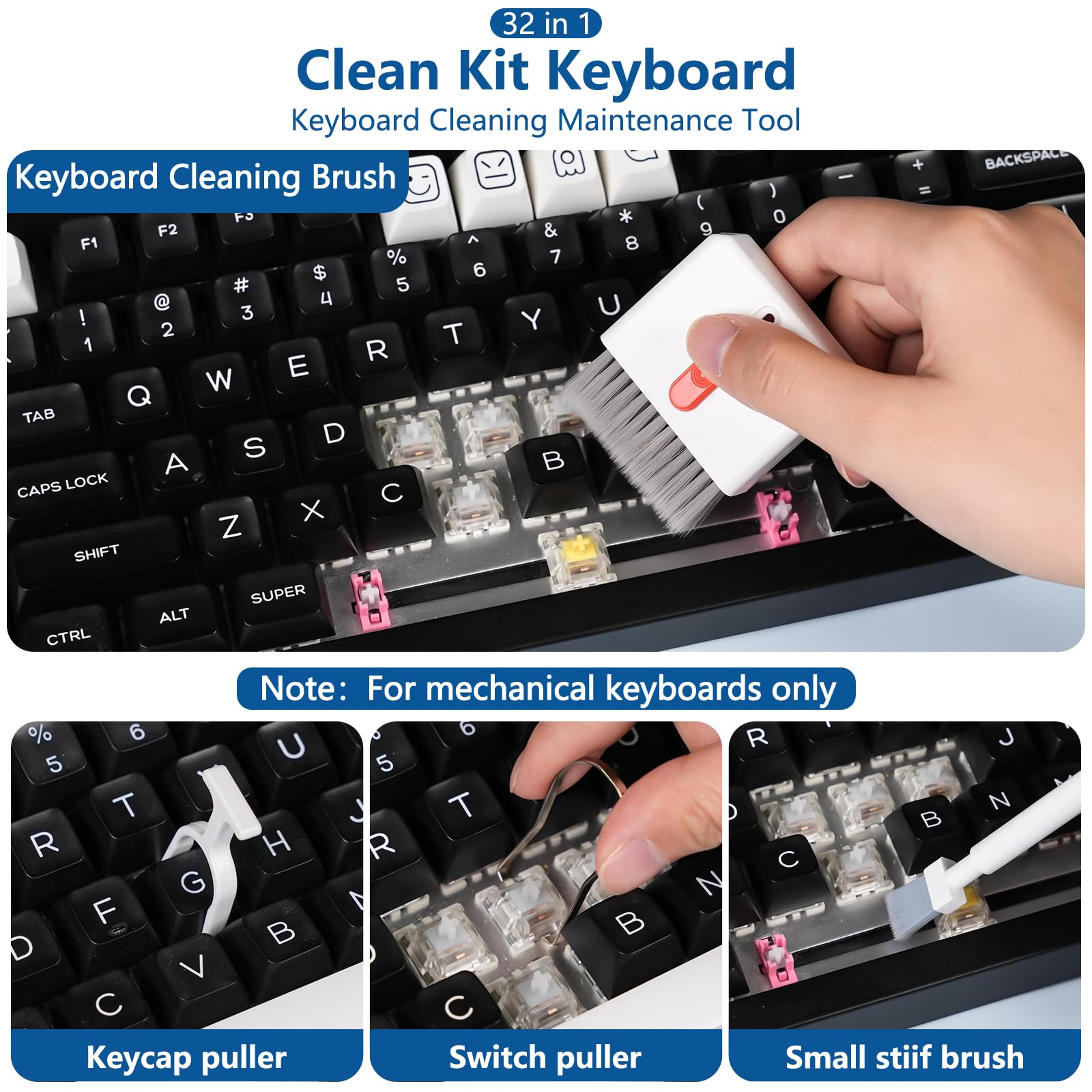 Inesore 32 in 1 Phone Cleaning Kit for iPhone AirPods MacBook Ear by Inesore - Angle View 5